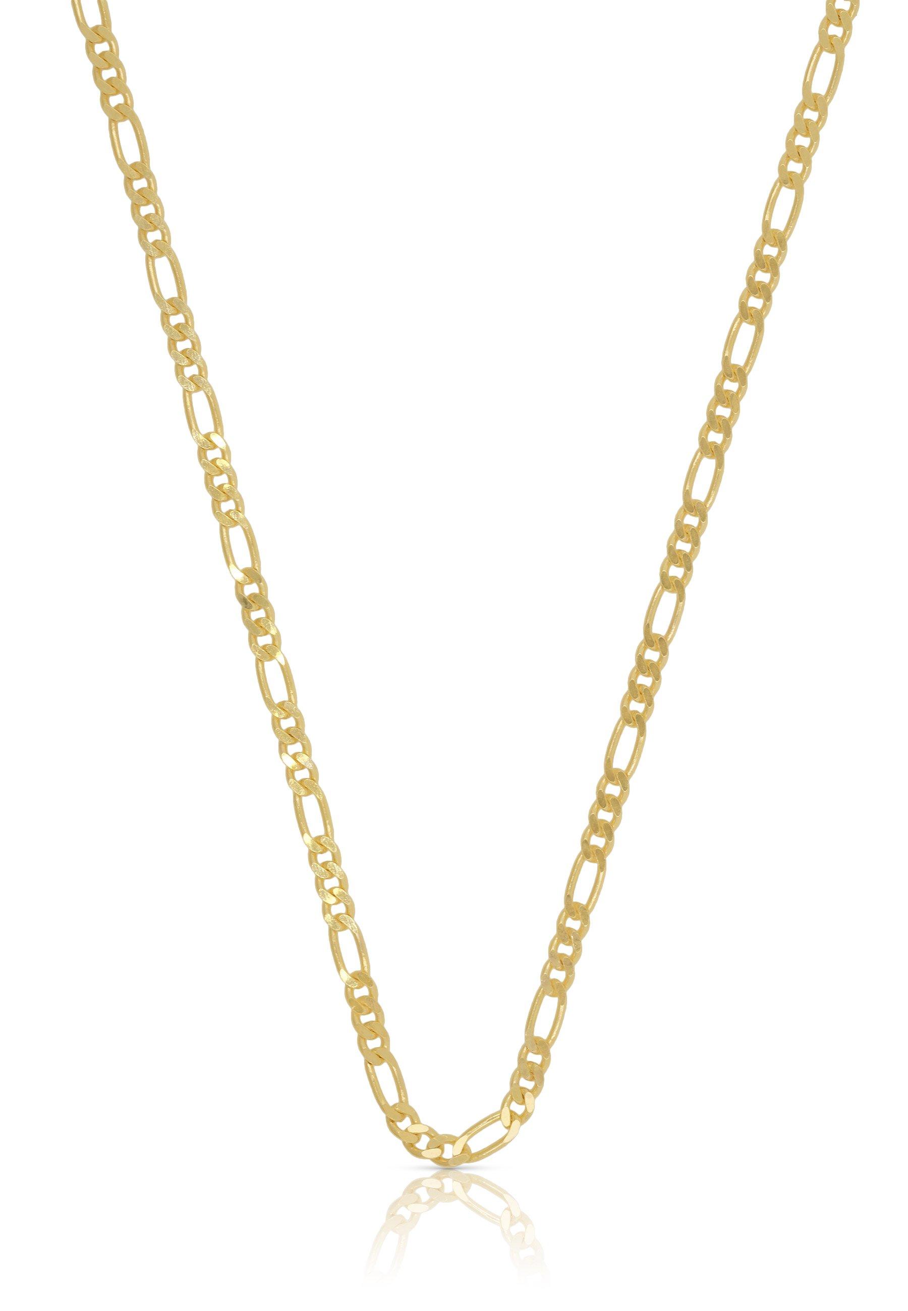 MUAU Schmuck Collier Figaro Gelbgold 585, 2.3mm, 60cm
