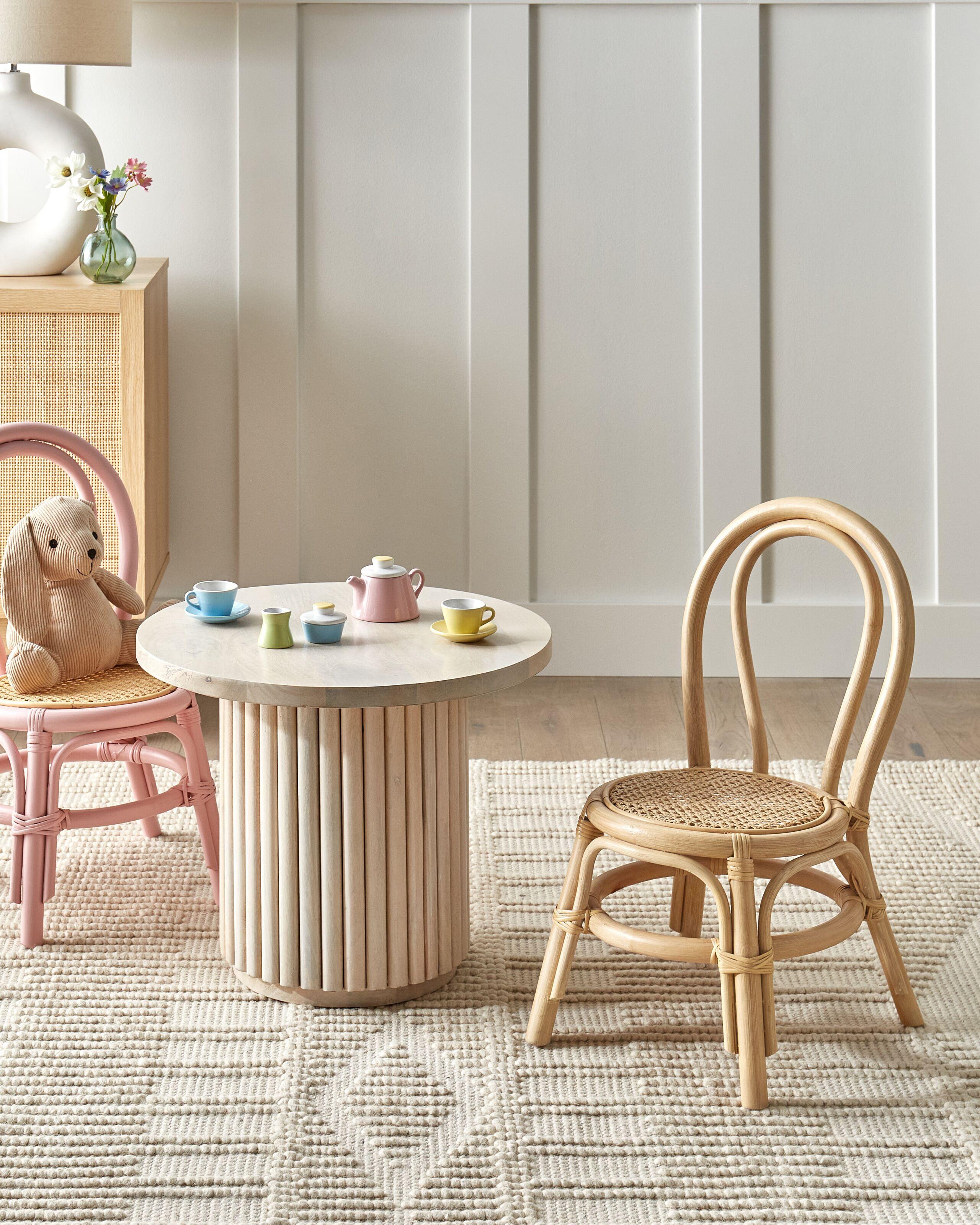 Beliani Kindersessel aus Rattan Boho KALIVIA