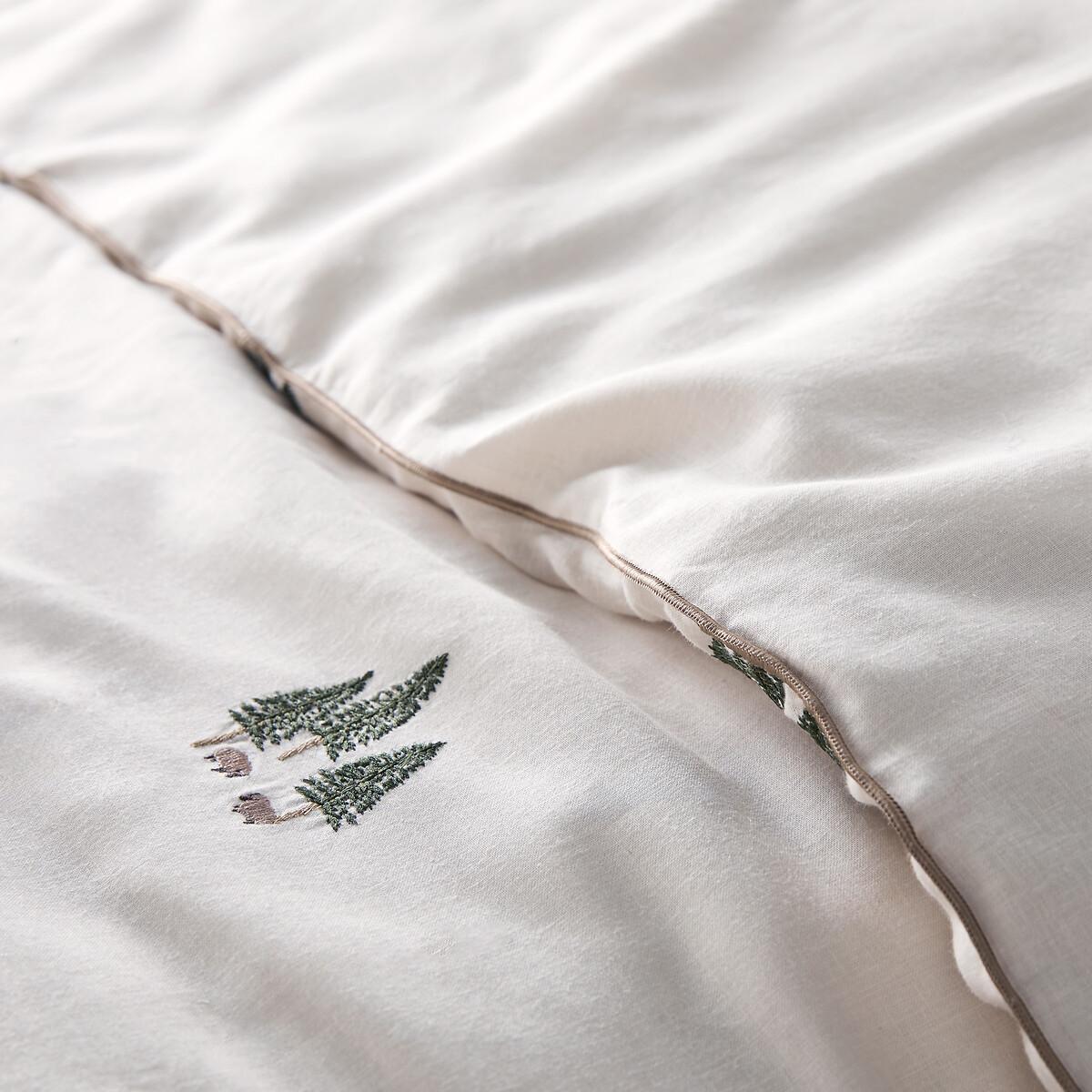 La Redoute Intérieurs Bettdeckenbezug Anton aus Baumwolle/gewaschenem Leinen mit Stickerei