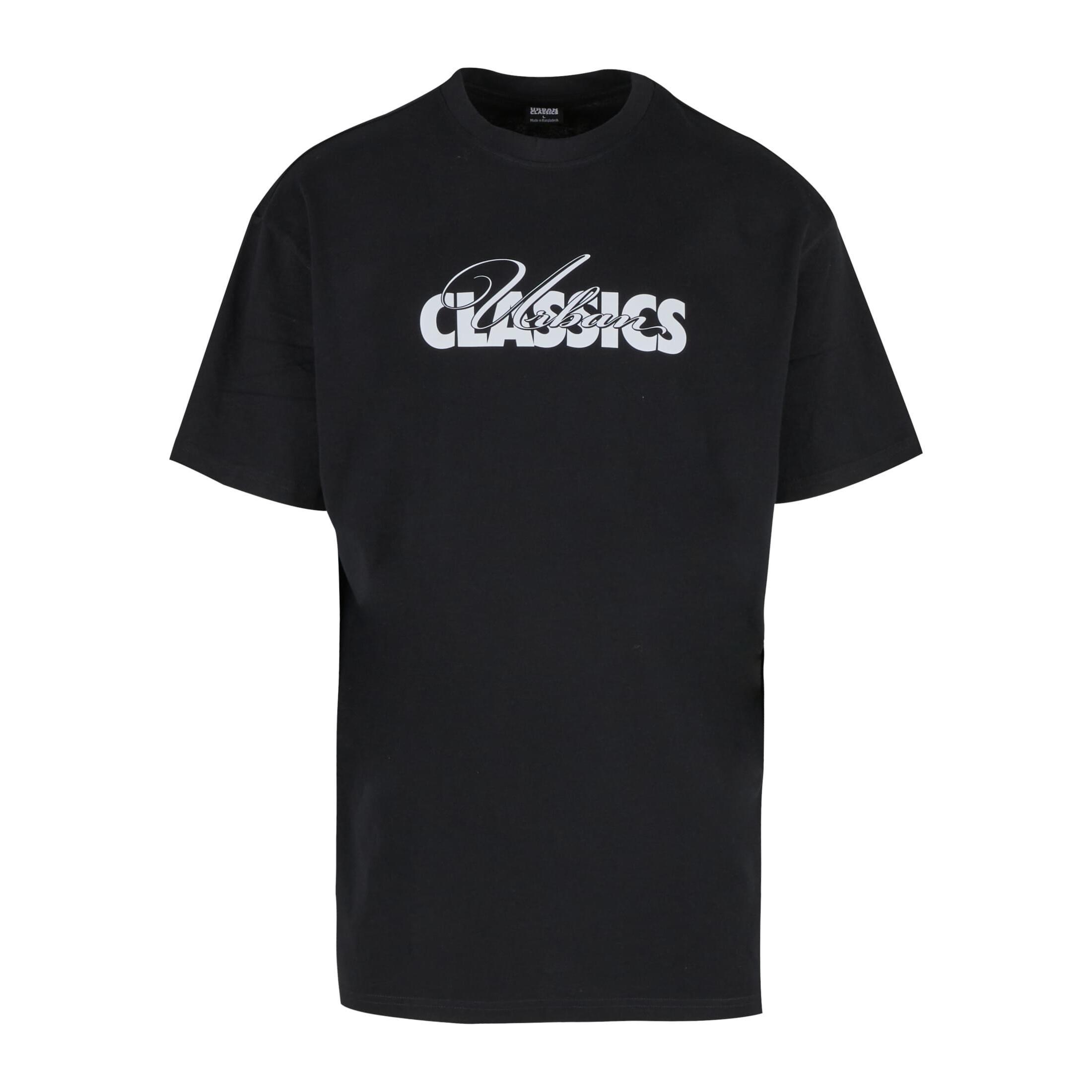 URBAN CLASSICS Oversized Cursive Bold Logo Heavy T-Shirt