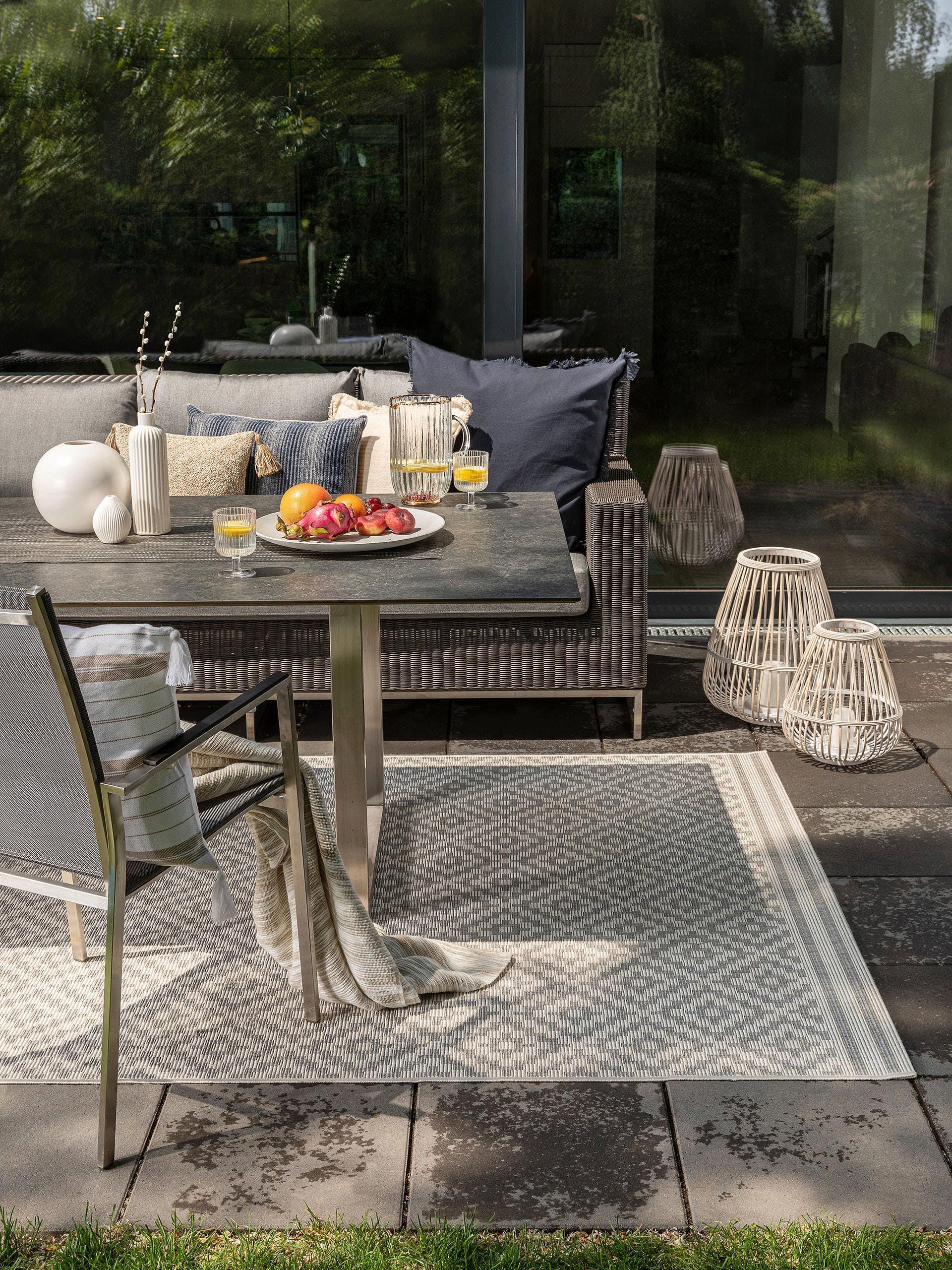 Benuta In- & Outdoor-Teppich Metro Grau