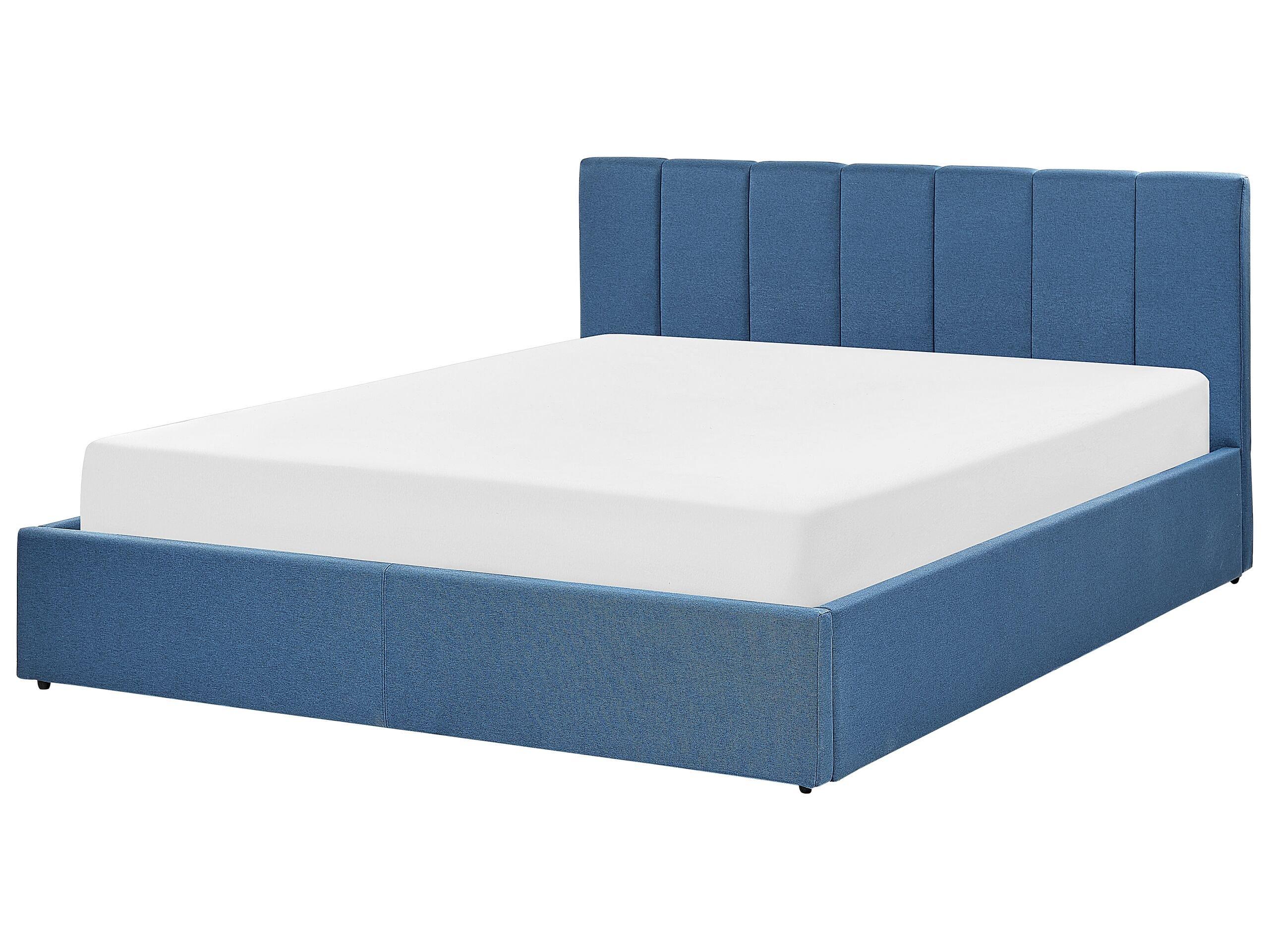 Beliani Bett mit Bettkasten aus Polyester Modern DREUX