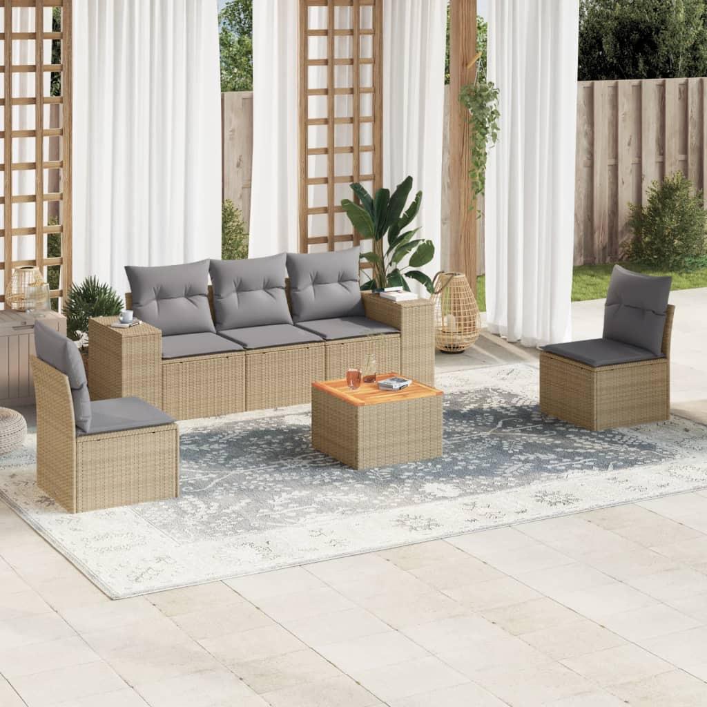 VidaXL Garten sofagarnitur poly-rattan