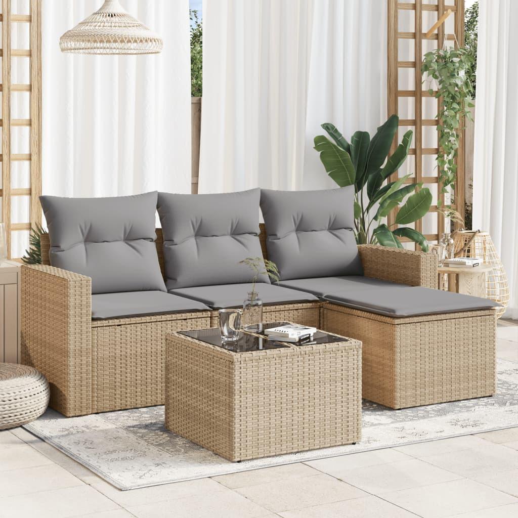 VidaXL Garten sofagarnitur poly-rattan
