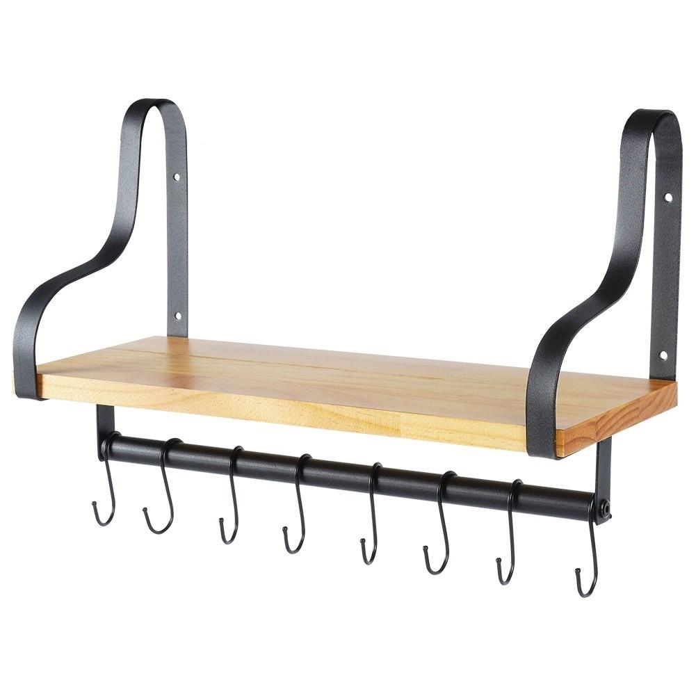 B2X Industrielles Wandregal LOFT ausem Metall und Holz