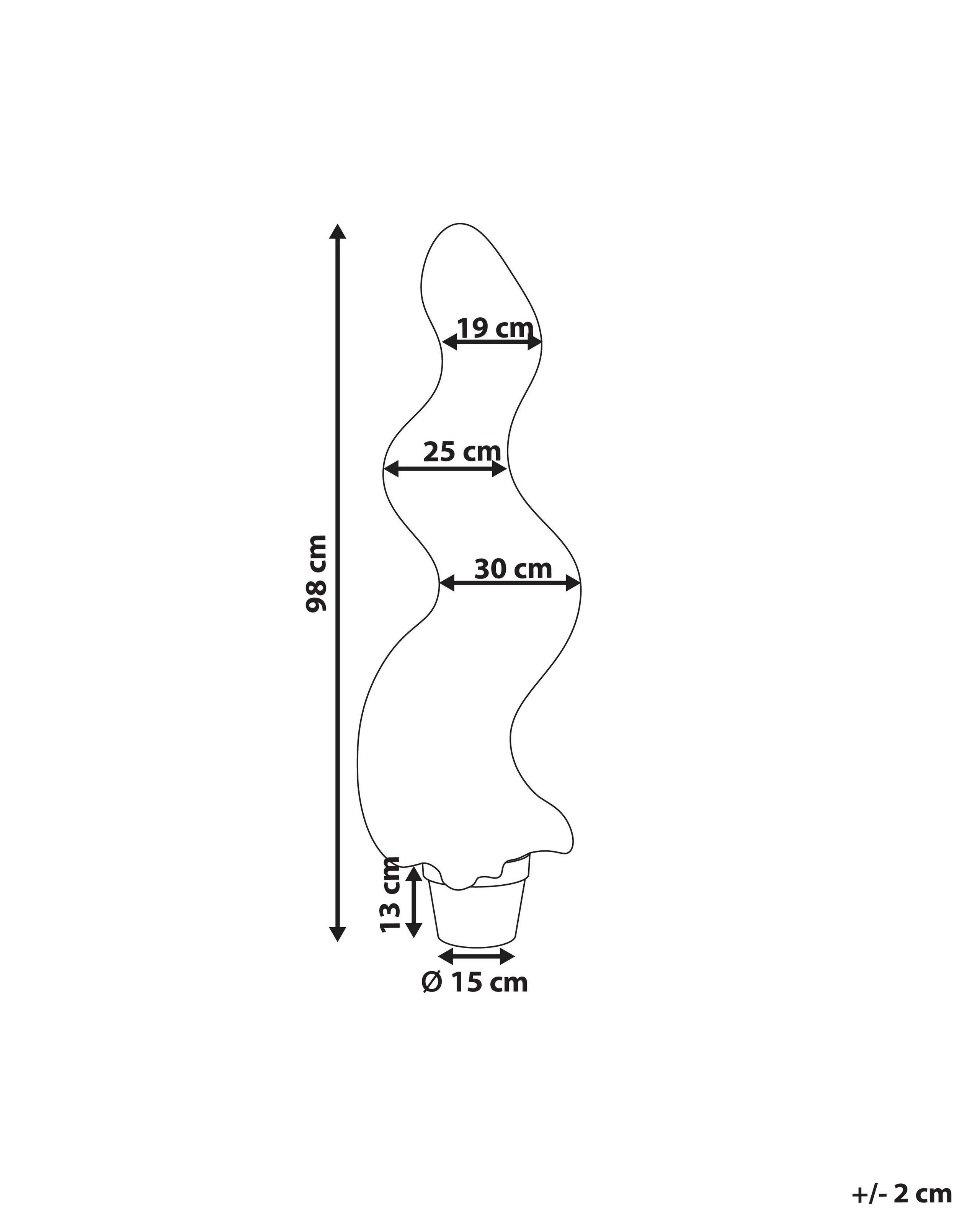 Beliani Kunstpflanze aus Kunststoff BUXUS SPIRAL TREE