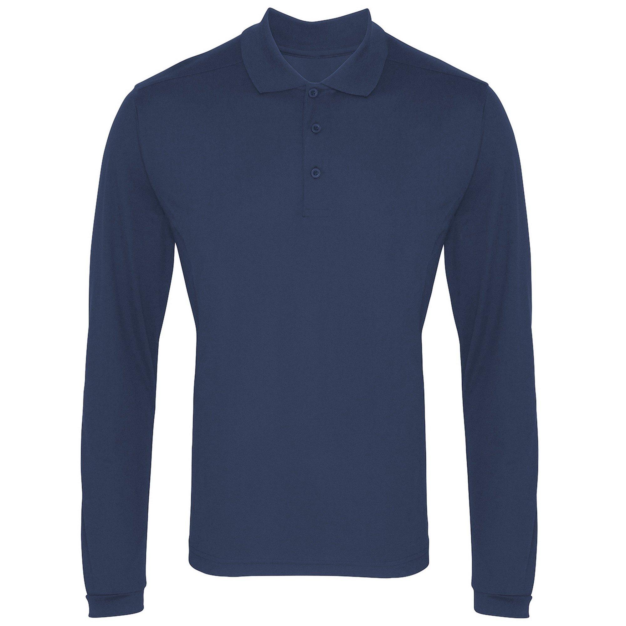 PREMIER Coolchecker Pique Langarm Polohemd