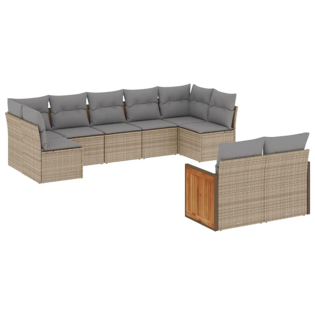 VidaXL Garten sofagarnitur poly-rattan