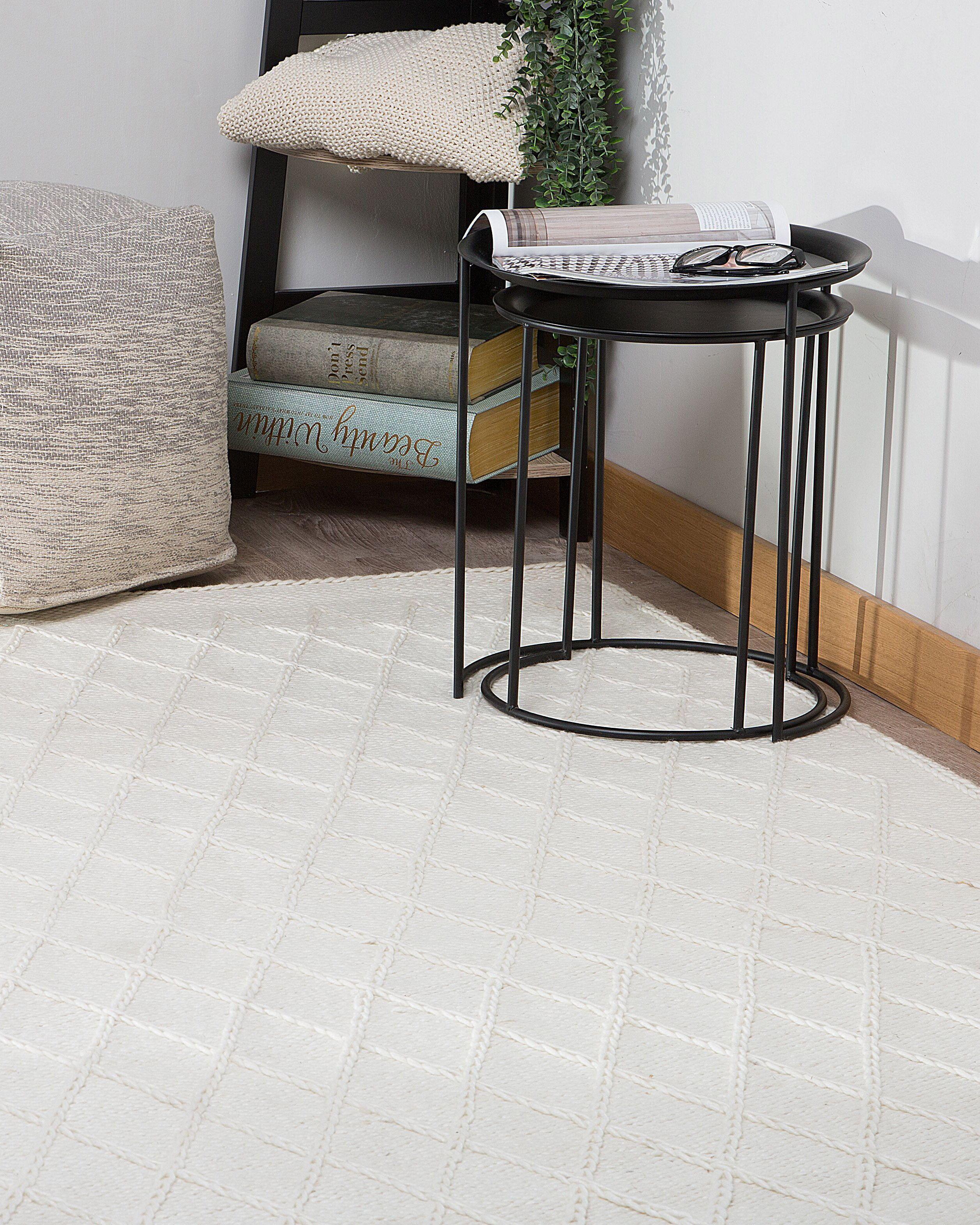 Beliani Teppich aus Wolle Skandinavisch ERZIN