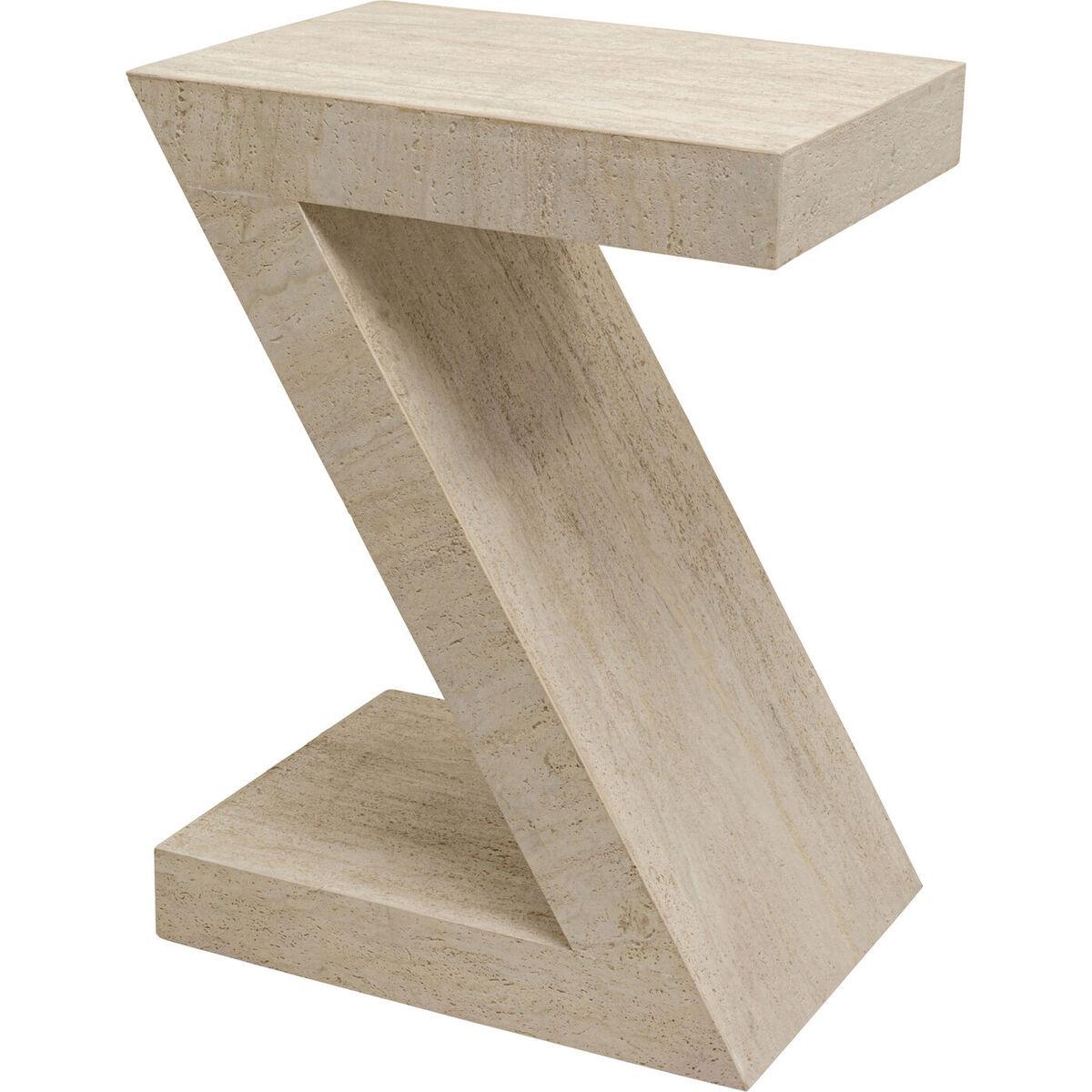 KARE Design Beistelltisch Luxury Z travertin 60