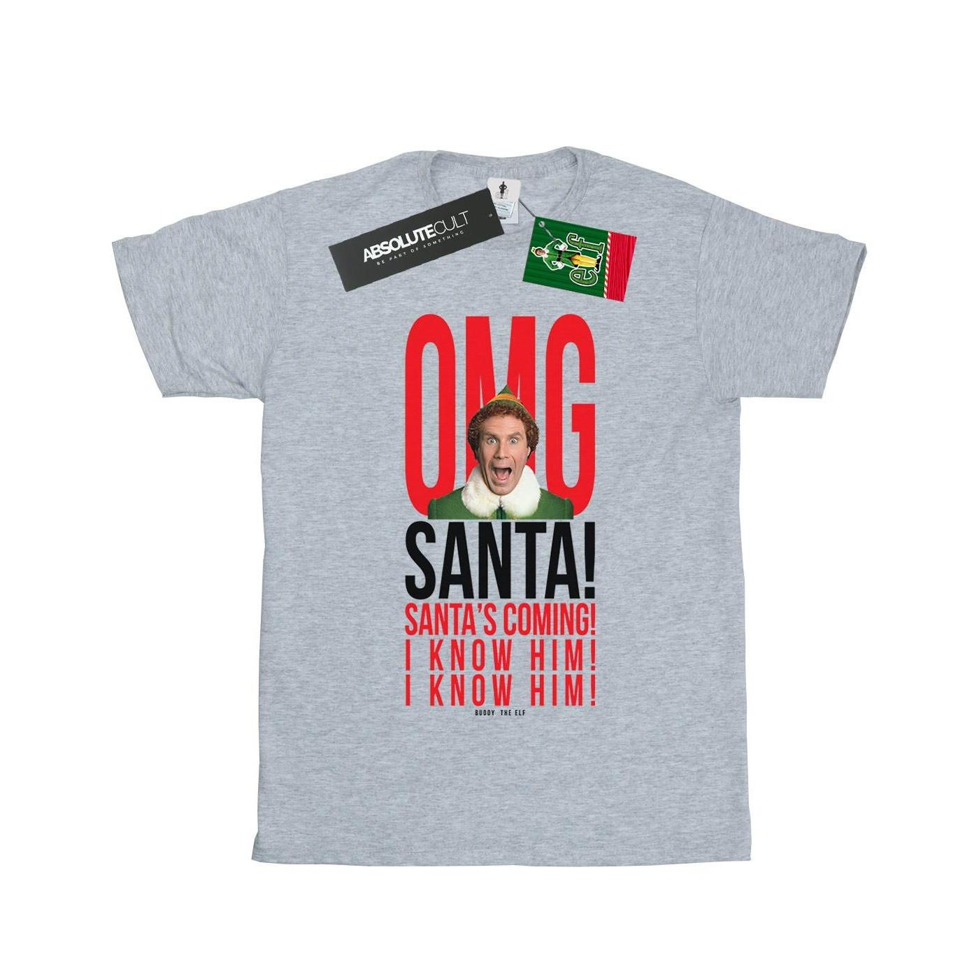 Elf OMG I Know Him Bedrucktes T-Shirt