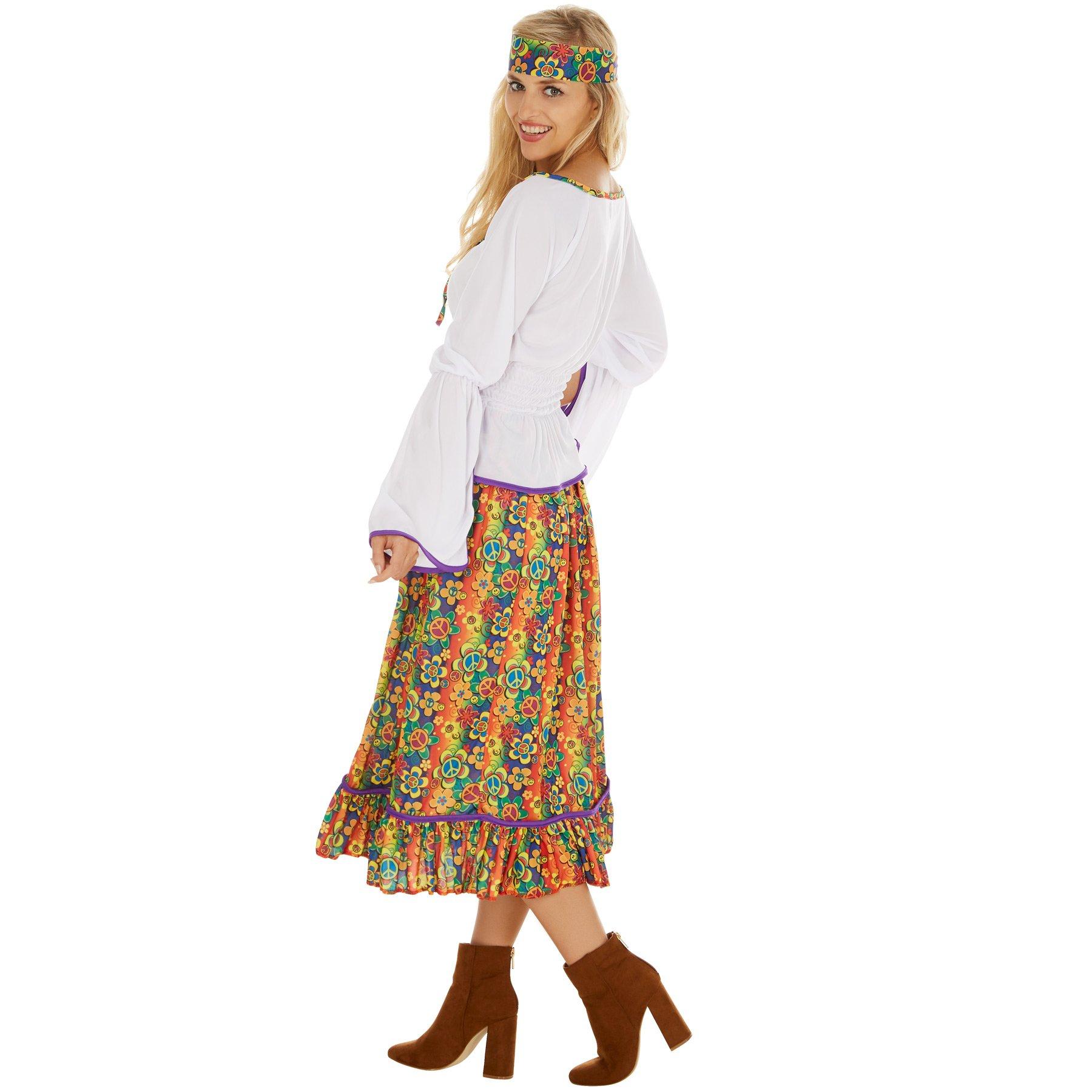 Tectake Frauenkostüm Lady Love & Peace