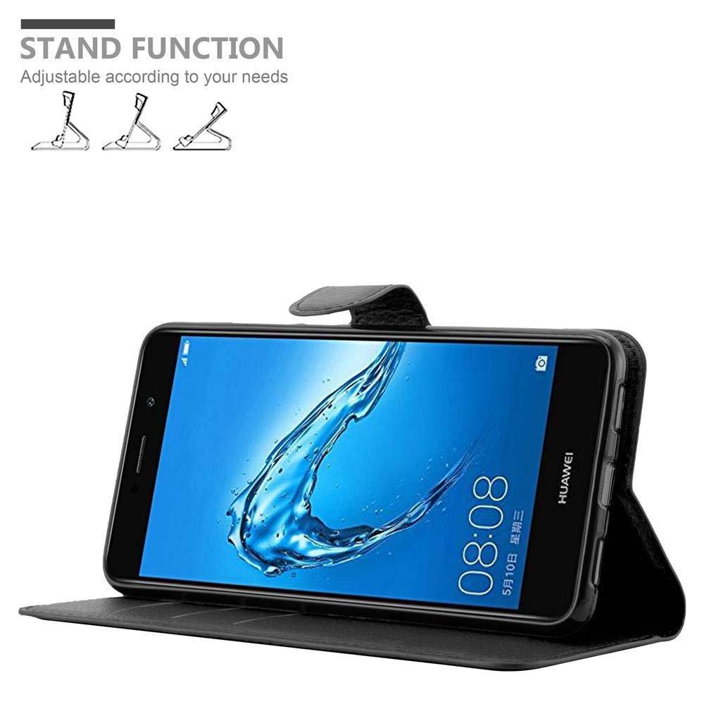 Cadorabo Hülle für Huawei Enjoy 7 PLUS Standfunktion, Kartenfach