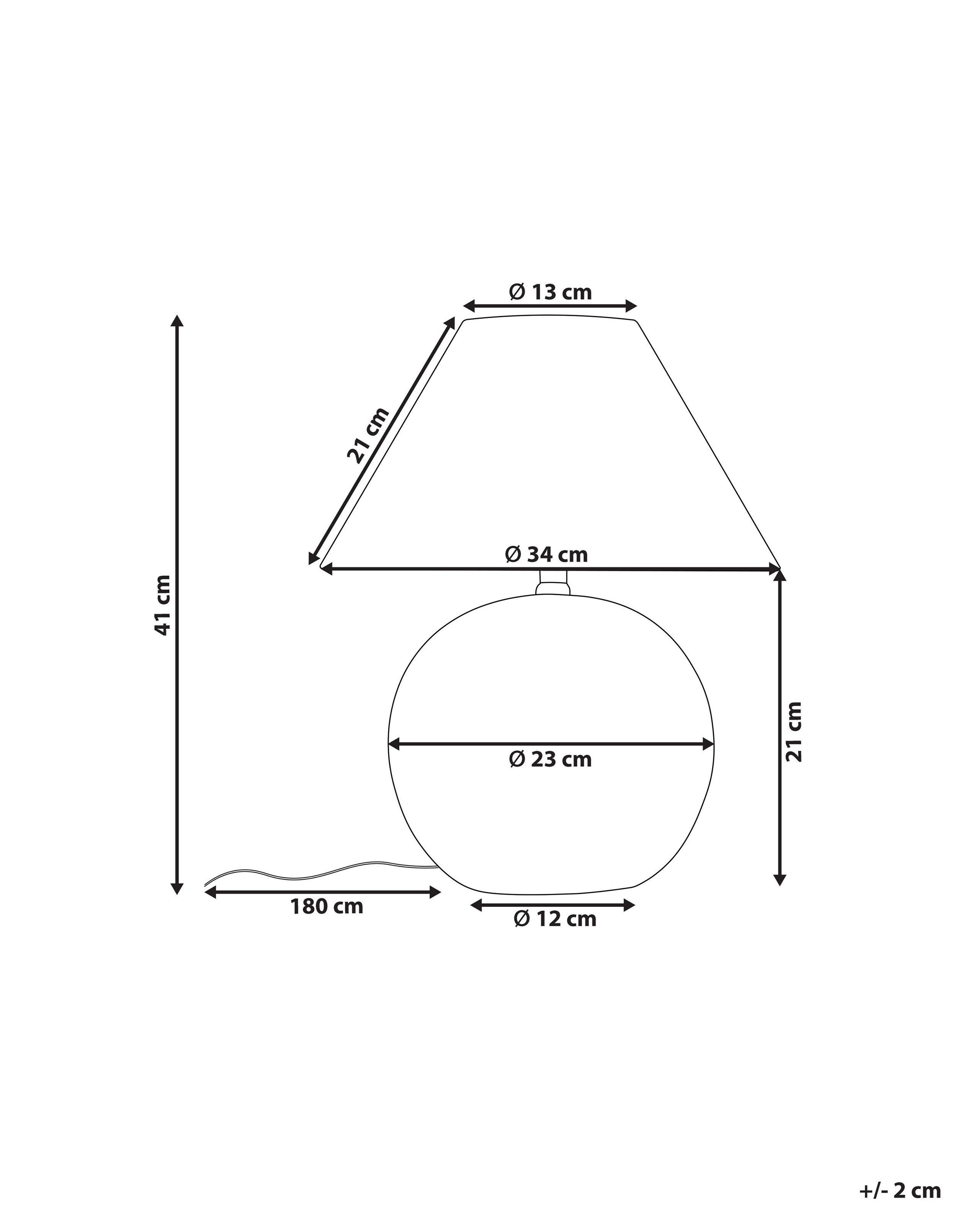 Beliani Tischleuchte aus Keramik Klassisch LIMIA