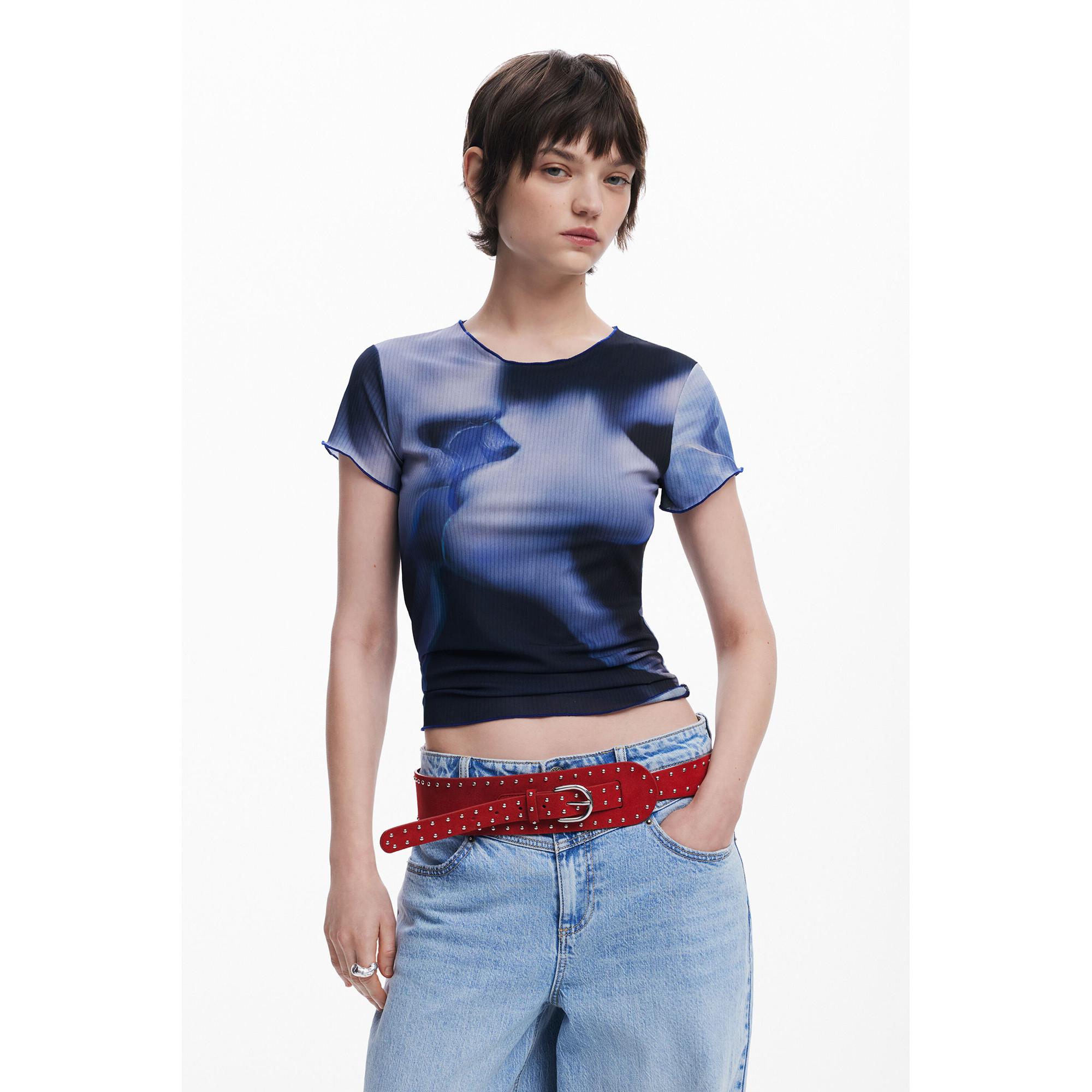 Desigual Bedrucktes Kurzarm T-Shirt