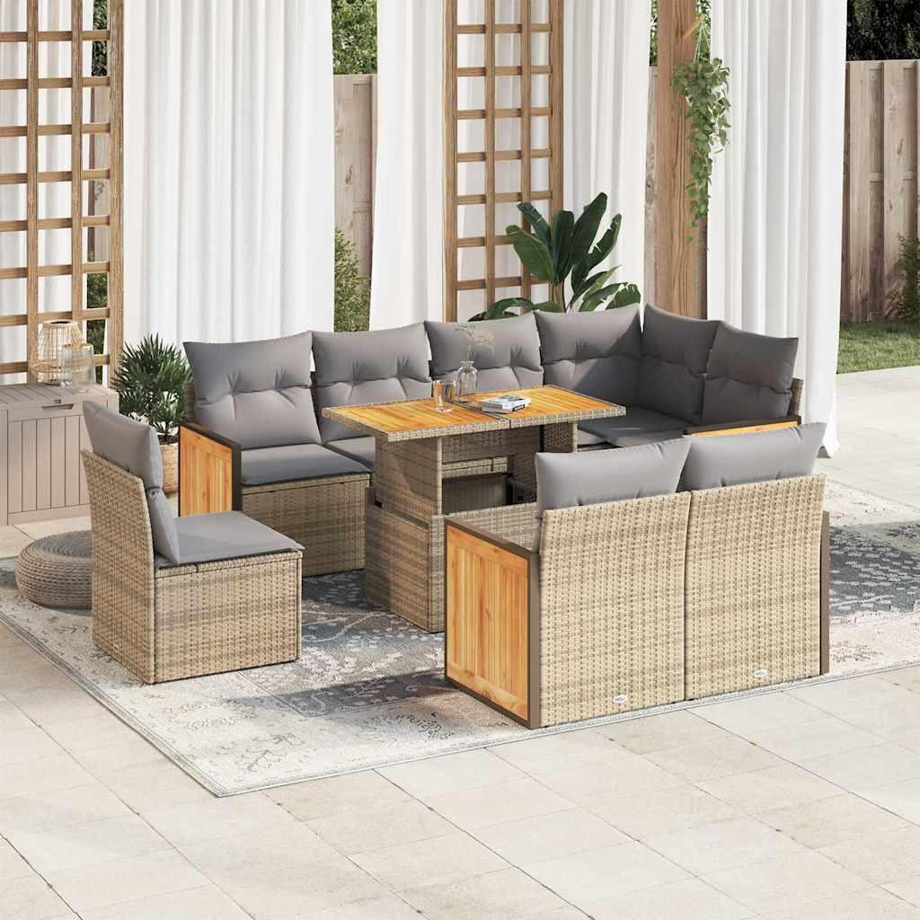 VidaXL Gartensofa set poly-rattan