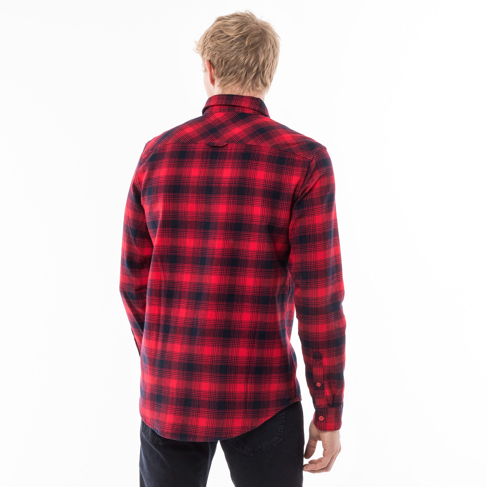 TOMMY JEANS Kariertes Langarmhemd