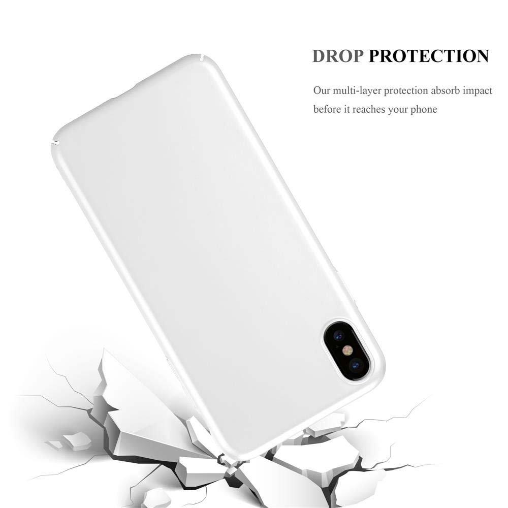 Cadorabo Hülle für Apple iPhone XS MAX Hard Case in Metall Optik