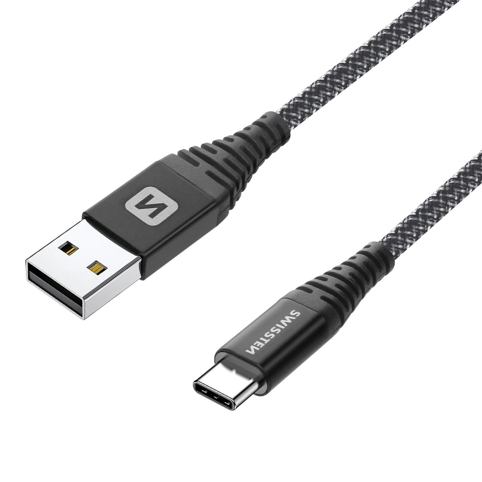 SWISSTEN USB / USB-C Kabel, Aramid Swissten
