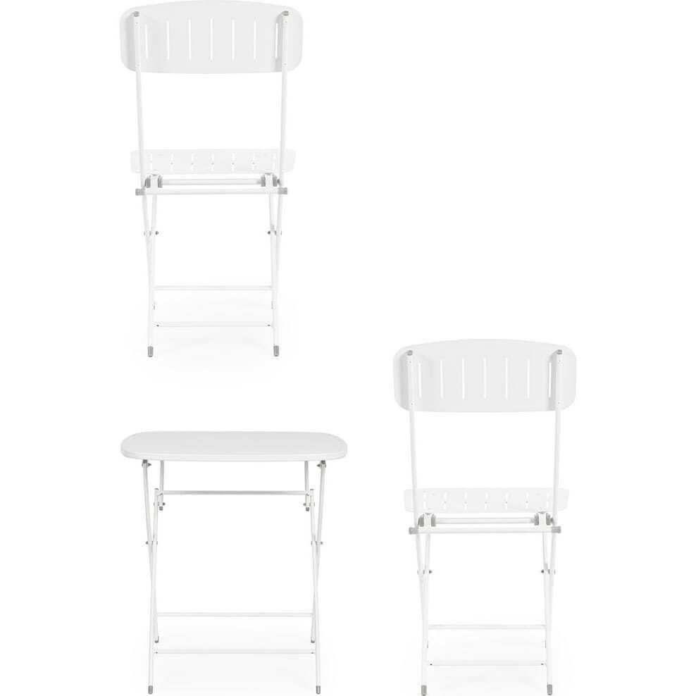 mutoni lifestyle Bistro-Sitzgruppe Yvonne weiss (3er-Set)