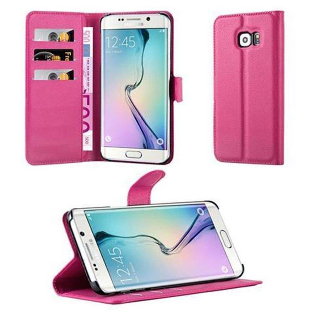 Cadorabo Hülle für Samsung Galaxy S6 EDGE Standfunktion, Kartenfach