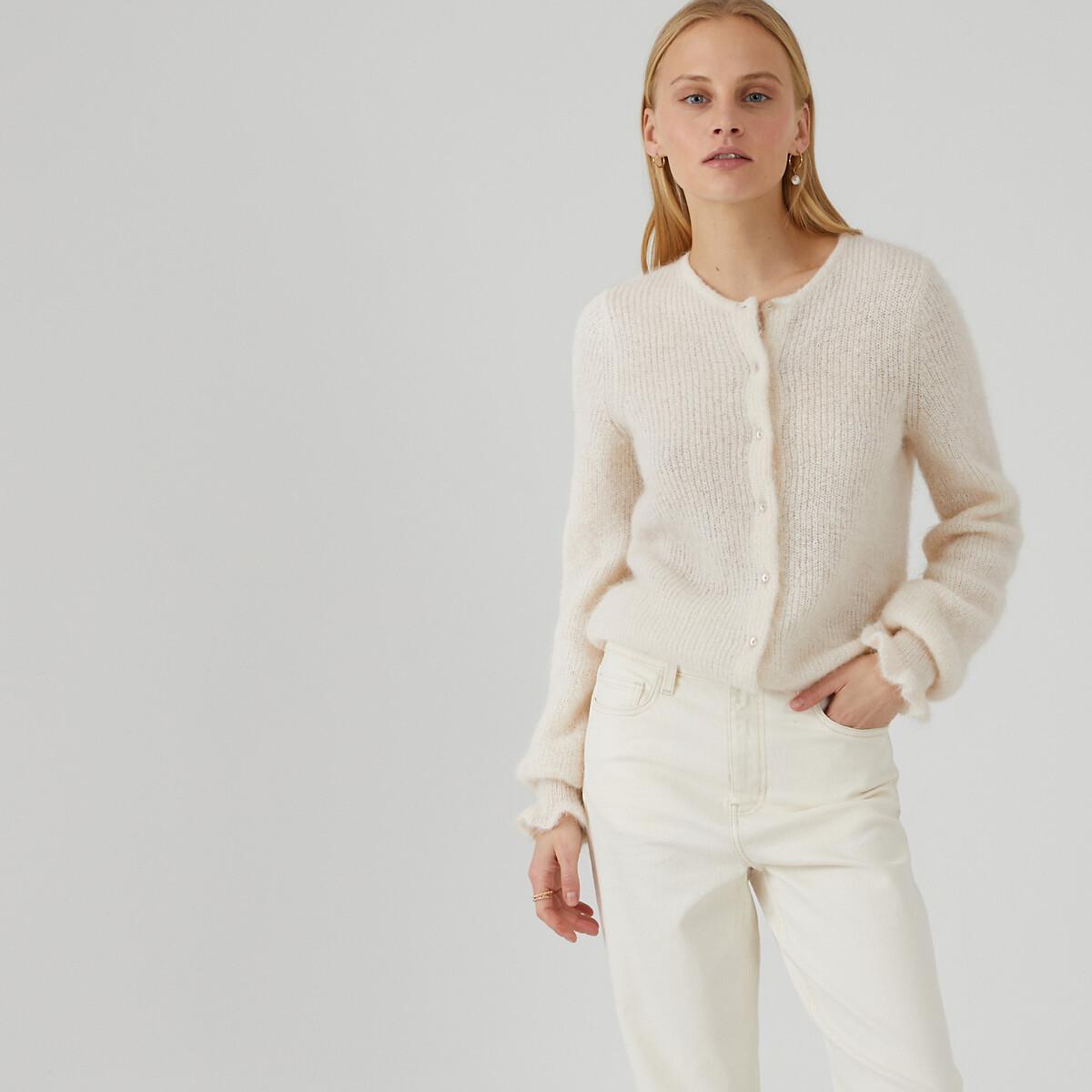 La Redoute Collections Strickjacke aus Alpakamix