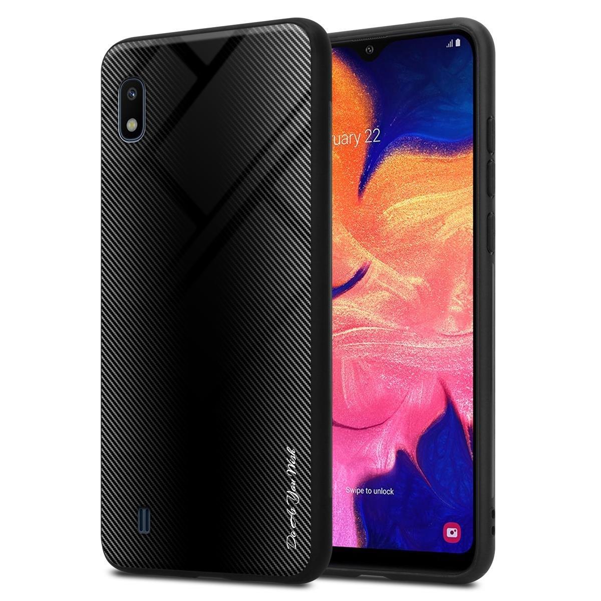 Cadorabo Hülle für Samsung Galaxy A10 M10 Streifen Optik