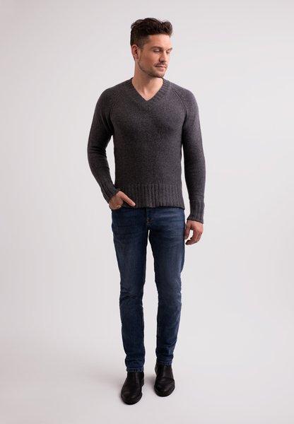 CASH-MERE.CH Recycelter Kaschmir V-Ausschnitt Pullover