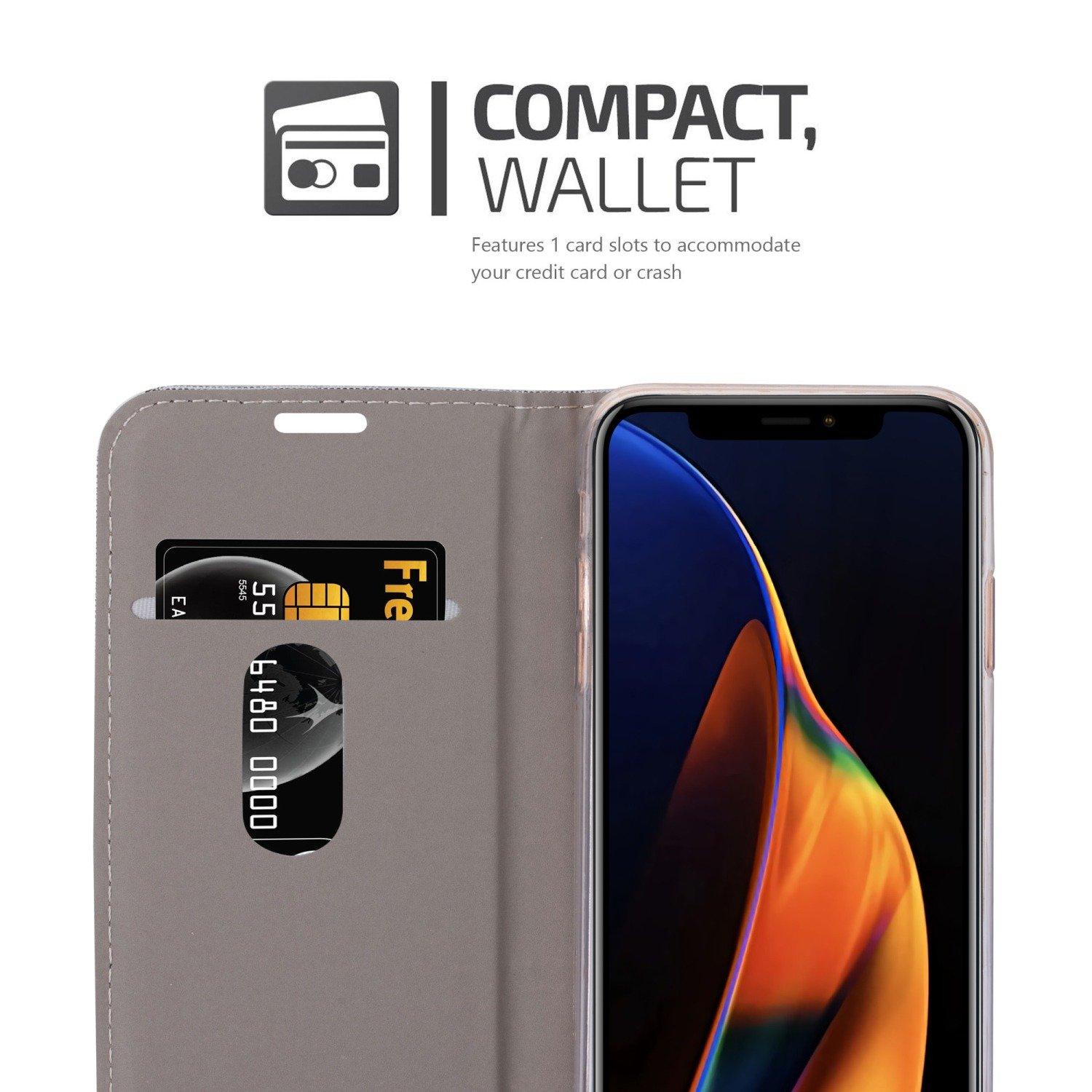 Cadorabo Cadorabo Hülle kompatibel mit Apple iPhone 13 MINI - Schutzhülle mit Magnetverschluss, Standfunktion und Kartenfach