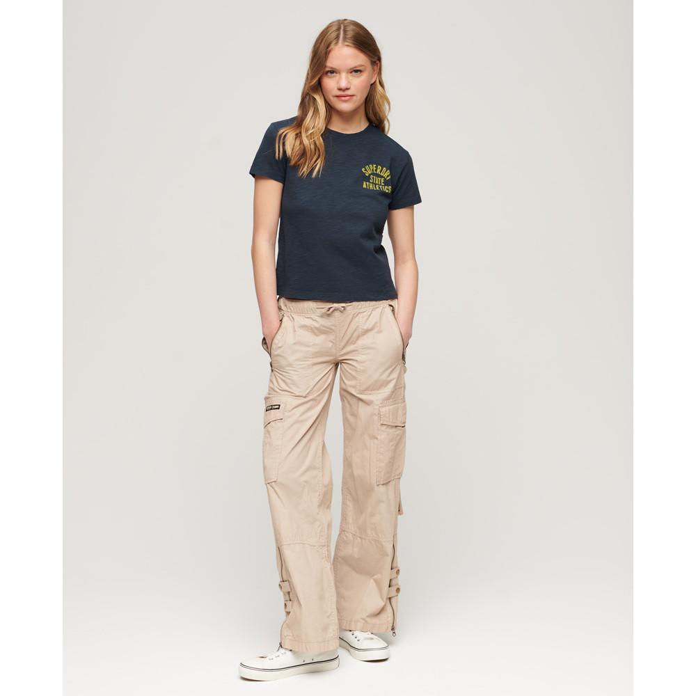 Superdry Athletic Essential 90er Jahre Stil Geflammtes T-Shirt