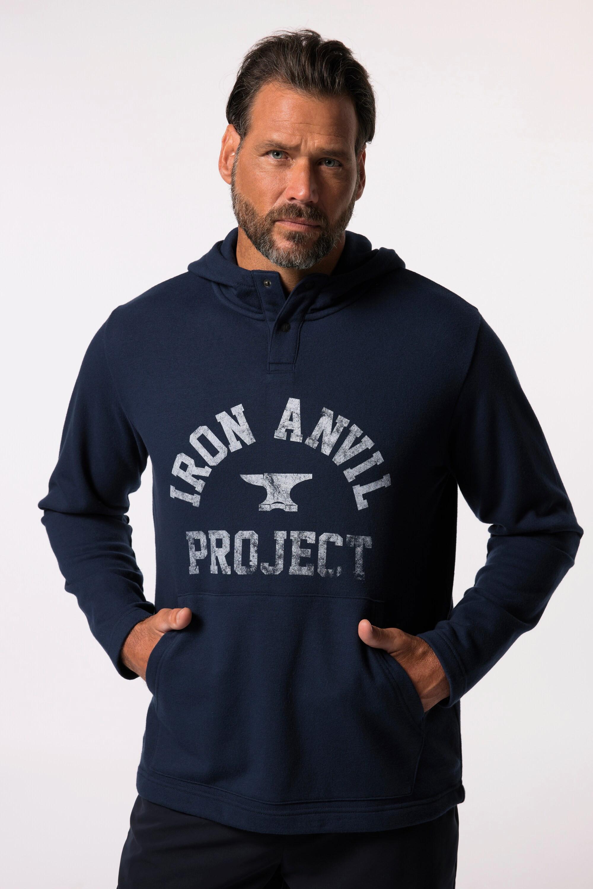 JP1880 Hoodie Iron Anvil, Fitness, Kapuze, bis 7 XL