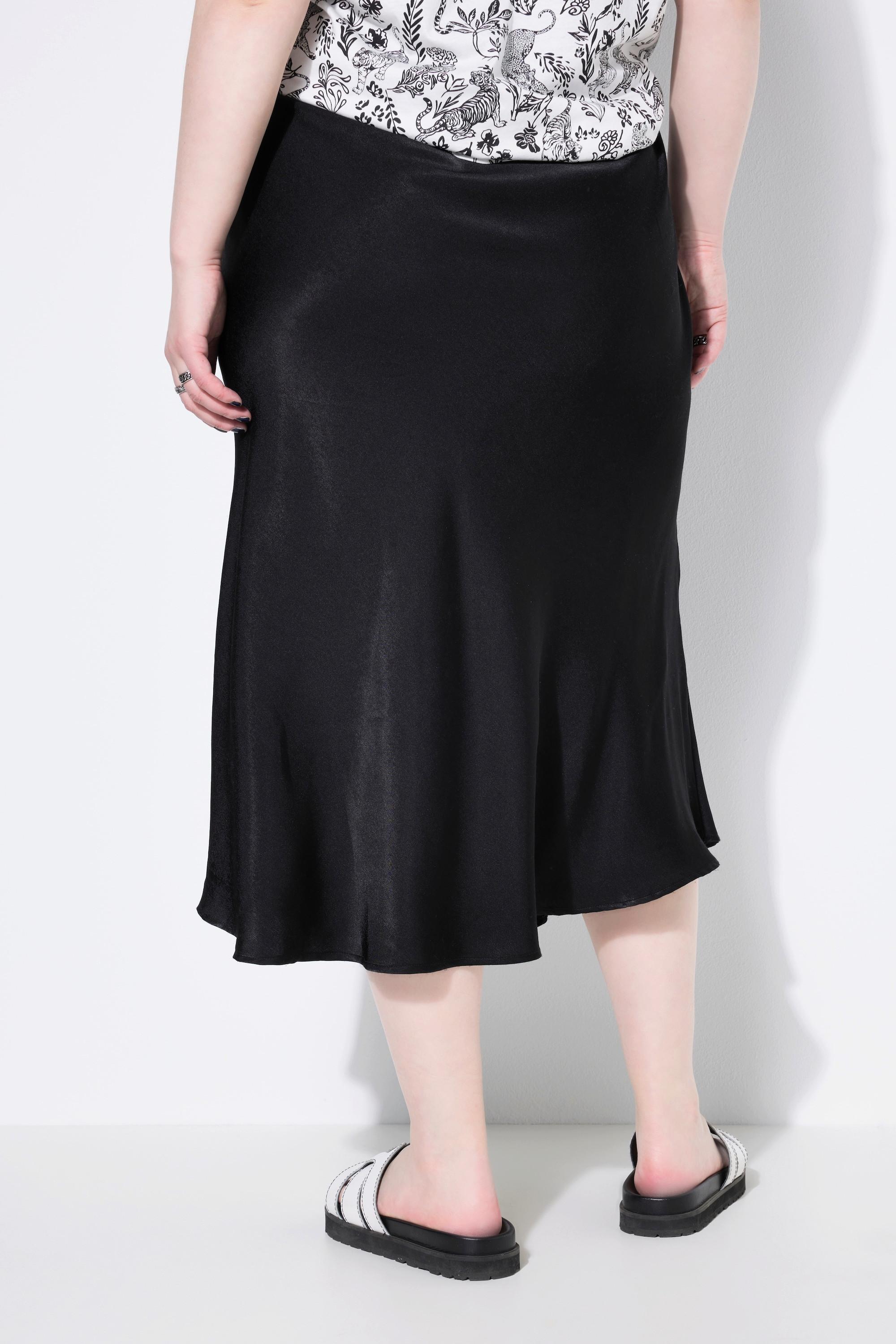 Studio Untold Midirock, A-Line, schimmernder Satin