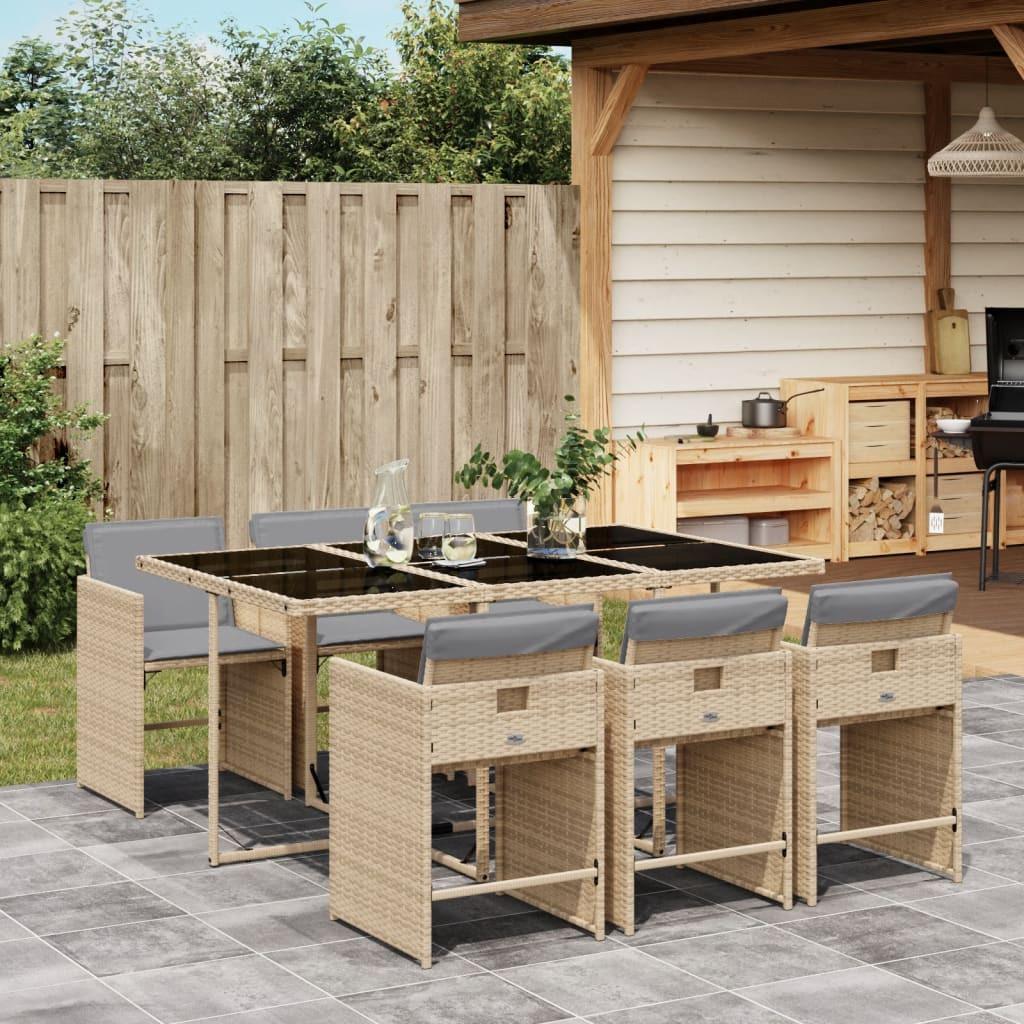 VidaXL Garten essgruppe poly-rattan