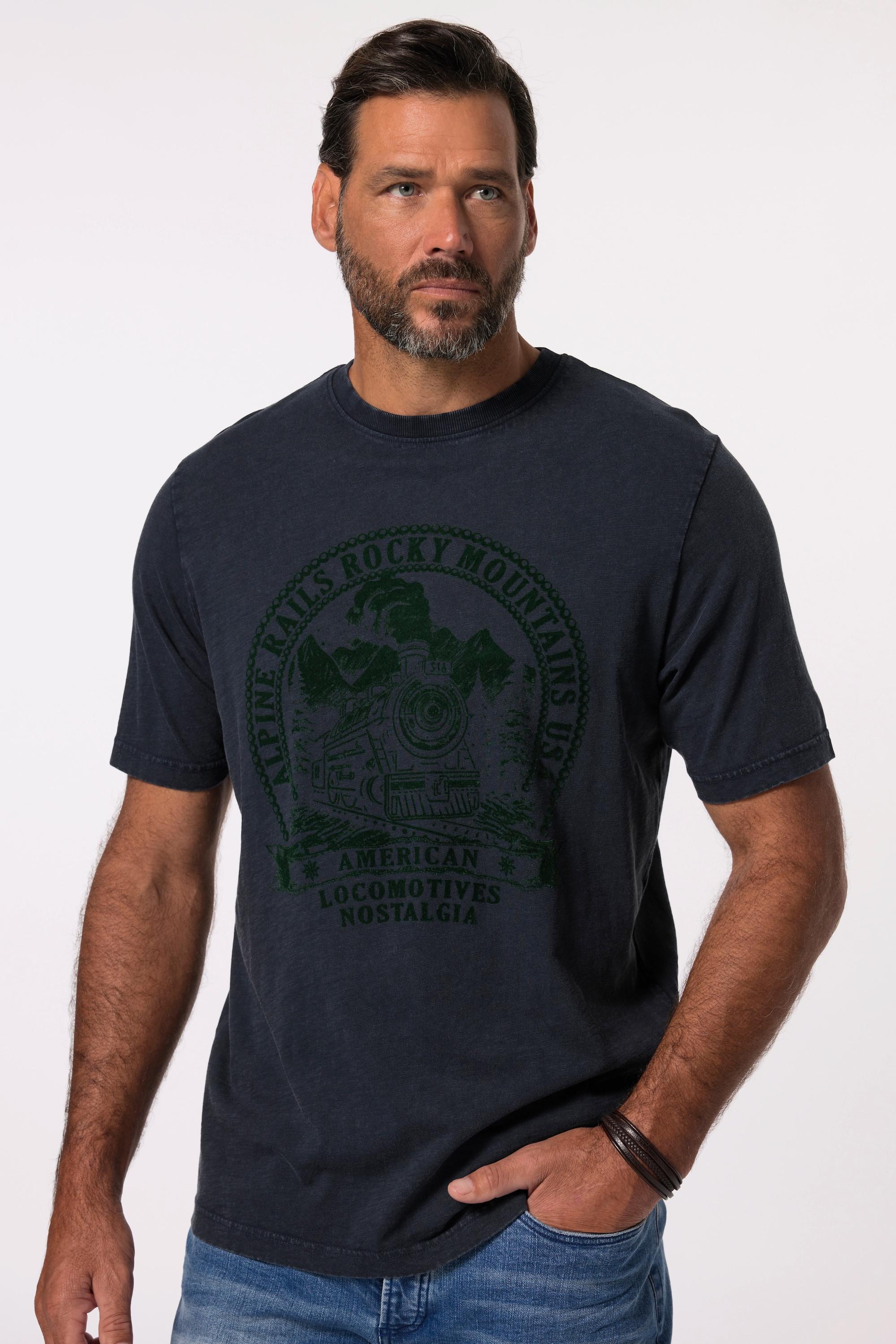 JP1880 Halbarm Vintage Look Rundhals T-Shirt