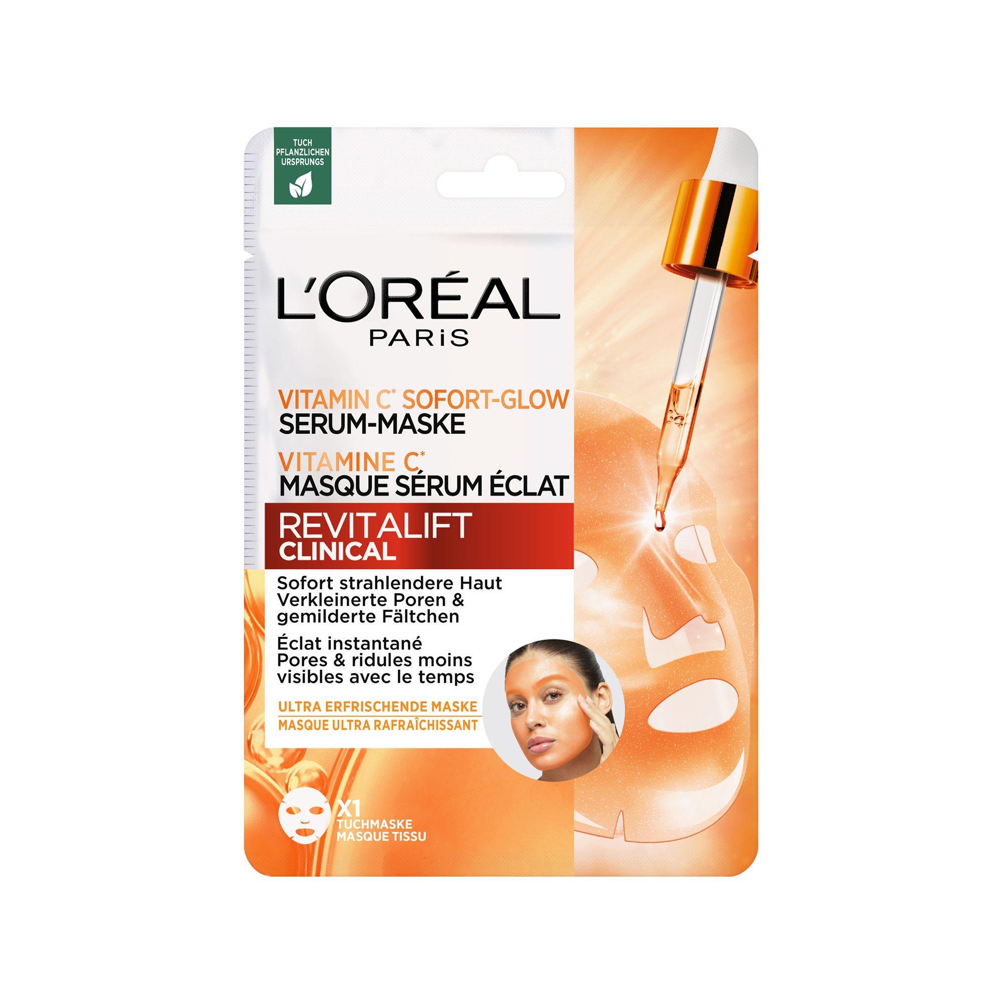 L'Oréal Paris Revitalift Clinical Vitamin C Sofort-Glow Serum-Maske