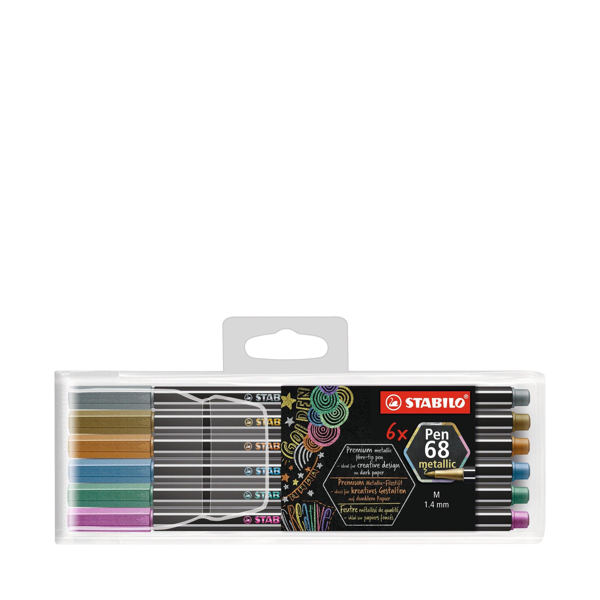 STABILO Fasermaler-Set Pen 68 metallic