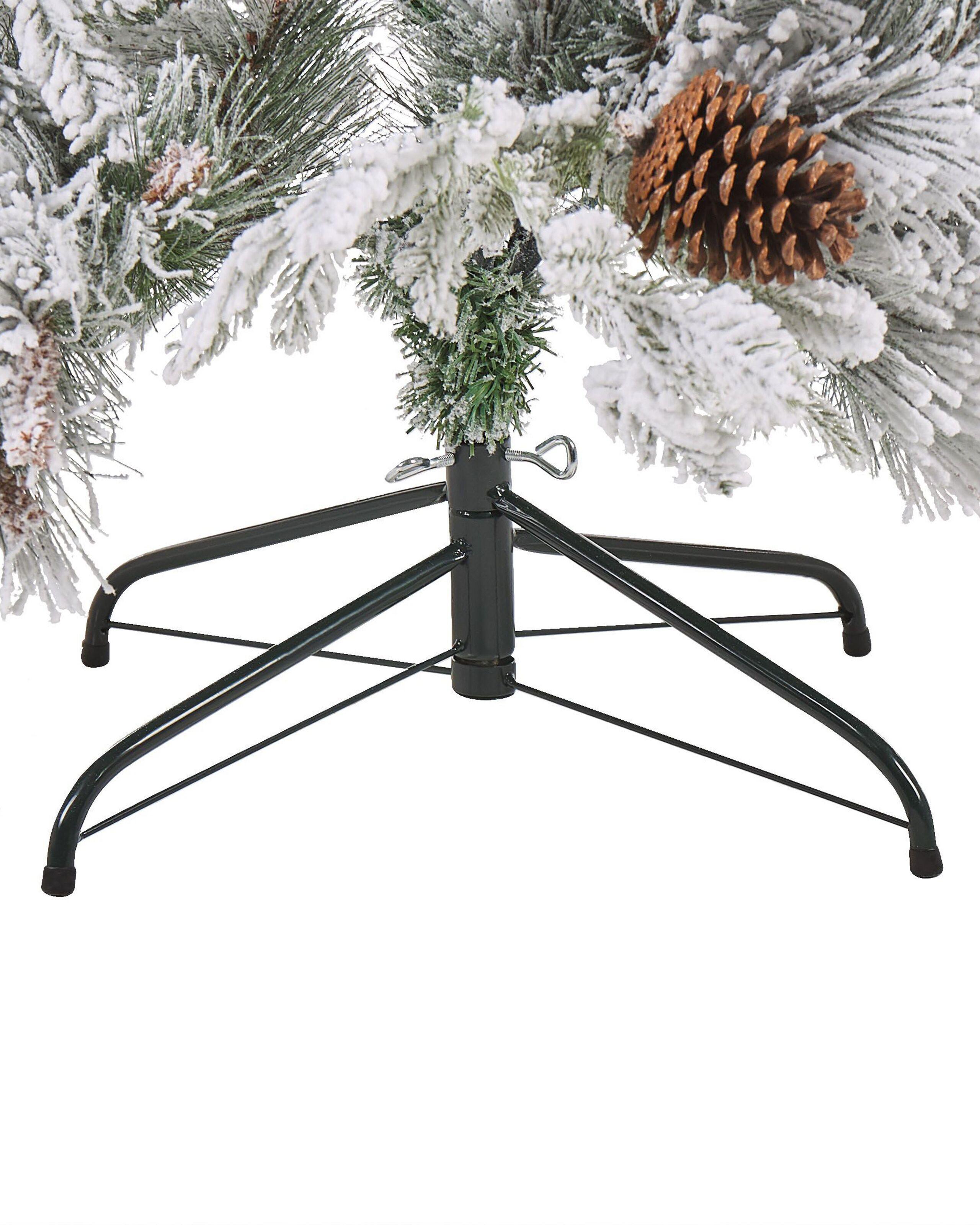 Beliani Künstlicher Weihnachtsbaum mit Schnee aus Kunststoff Klassisch MASALA