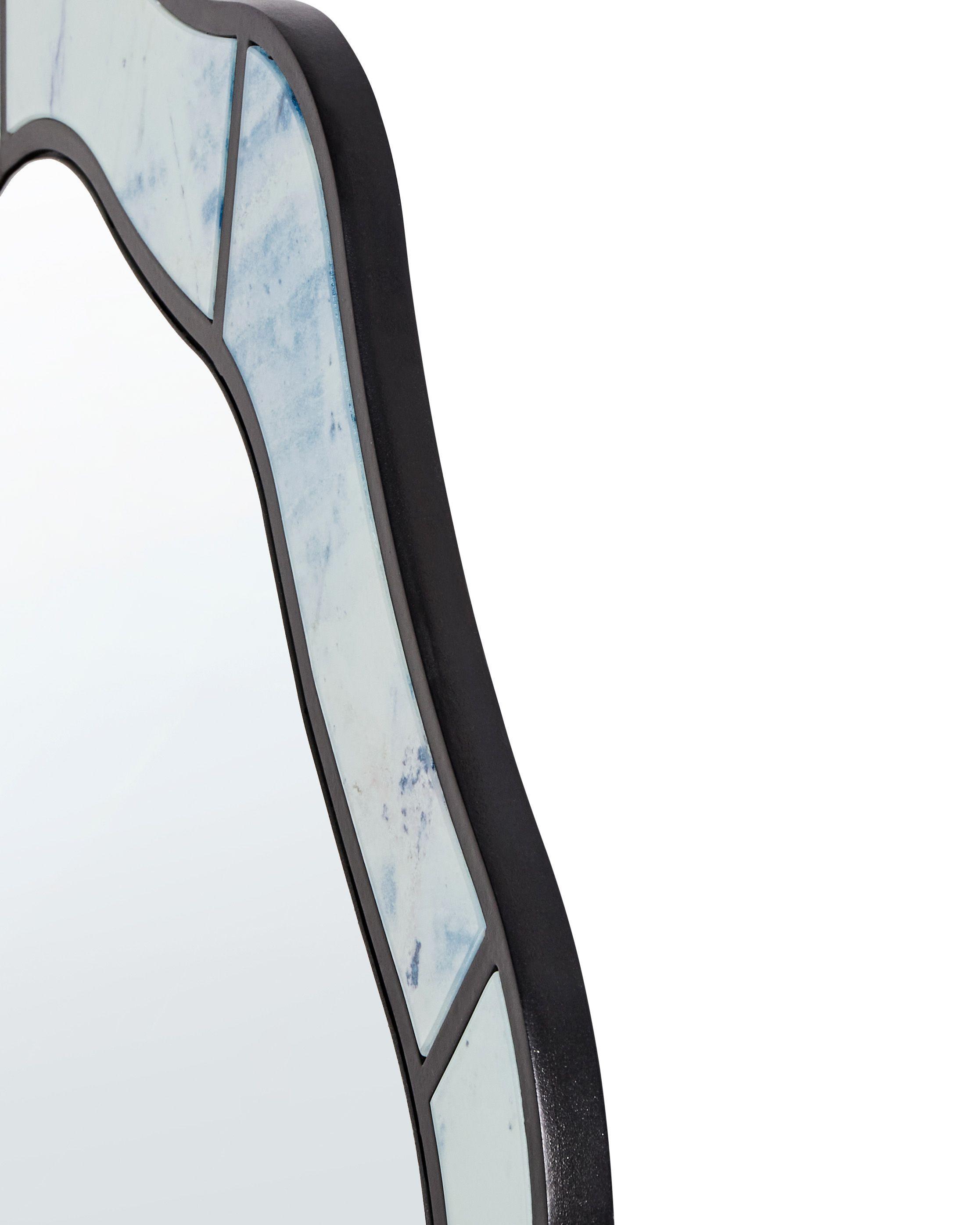 Beliani Wandspiegel aus Glas Modern LIVERDUN