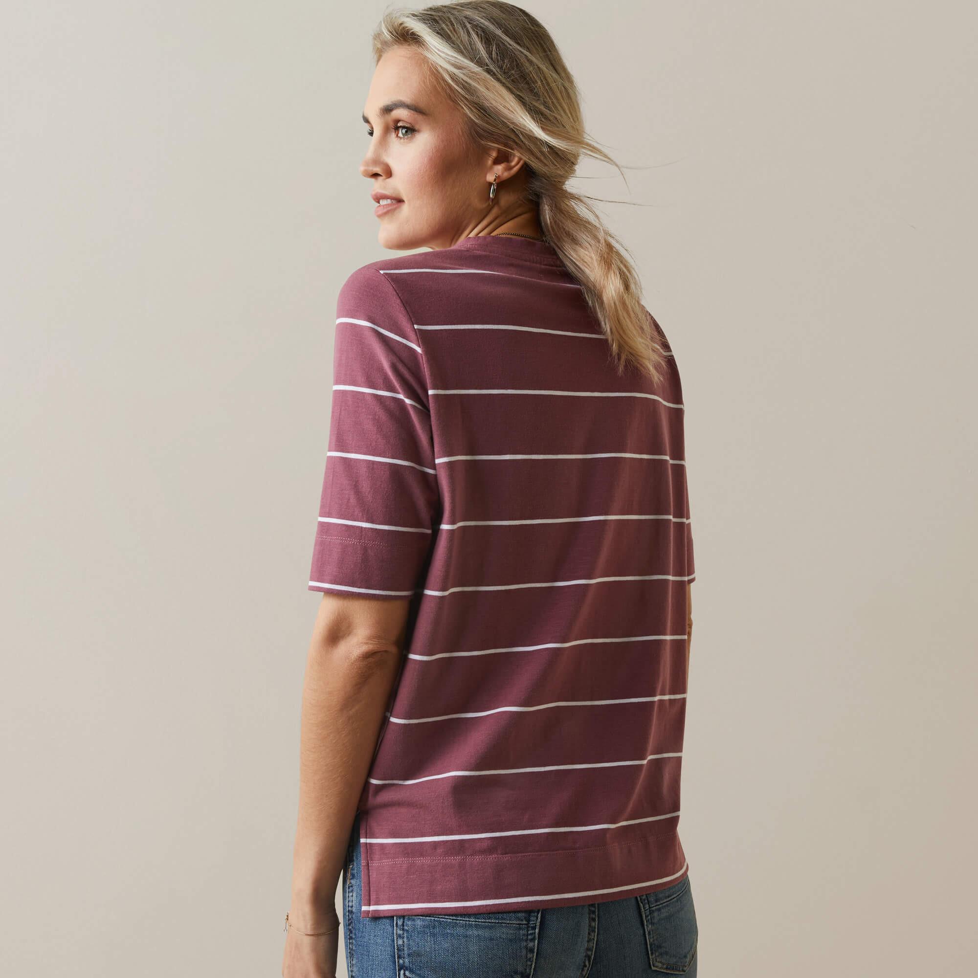 Ariat Windor Gestreiftes Slim Fit T-Shirt