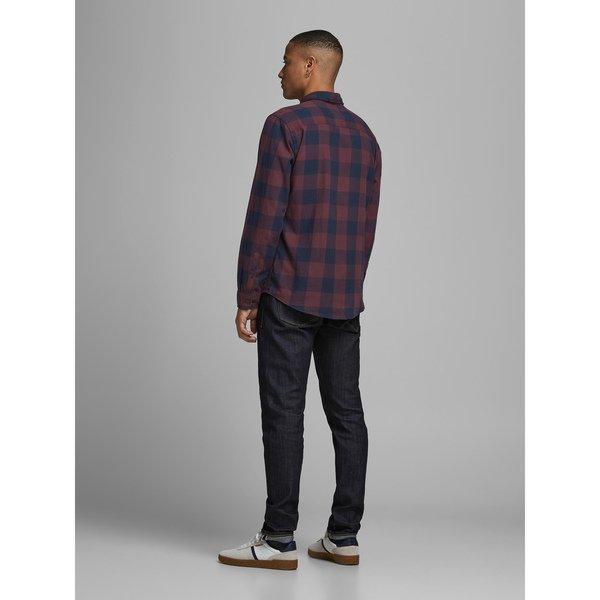 JACK & JONES JJEGINGHAM Twill Kariertes Langarmhemd Slim Fit