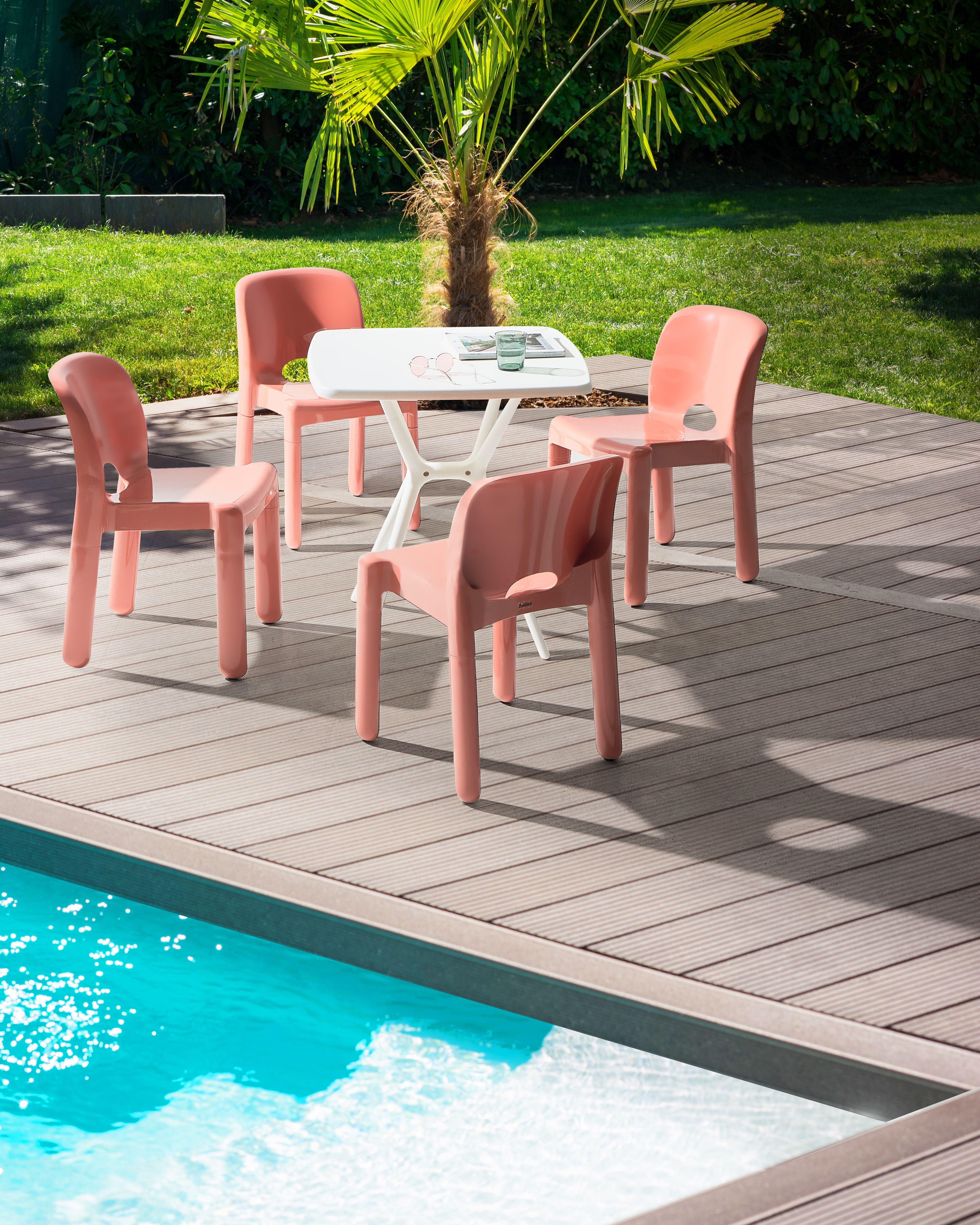 Beliani Gartenstuhl 4er Set aus Polypropylen Modern BETIM