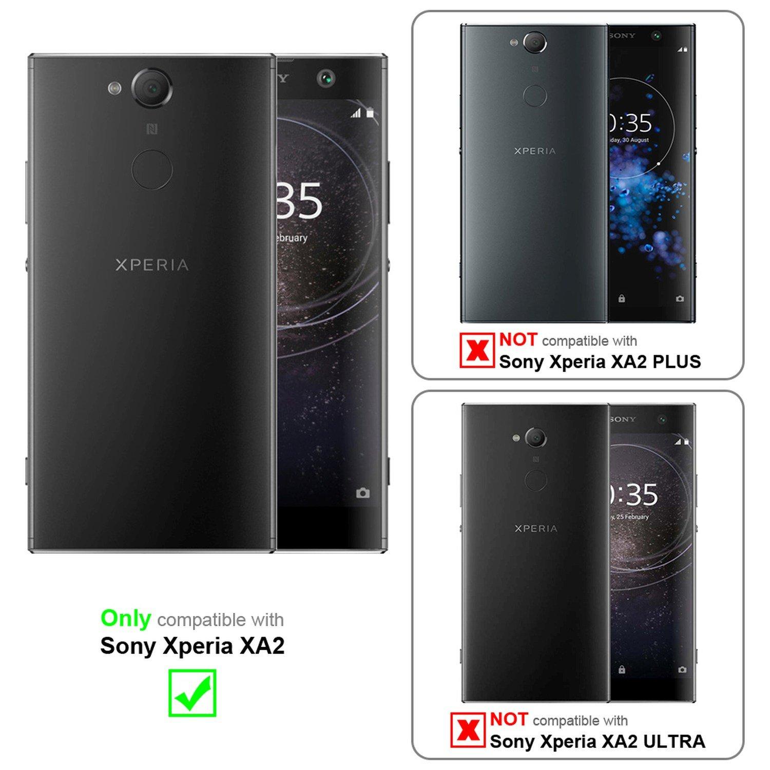 Cadorabo Hülle für Sony Xperia XA2 Standfunktion, Kartenfach