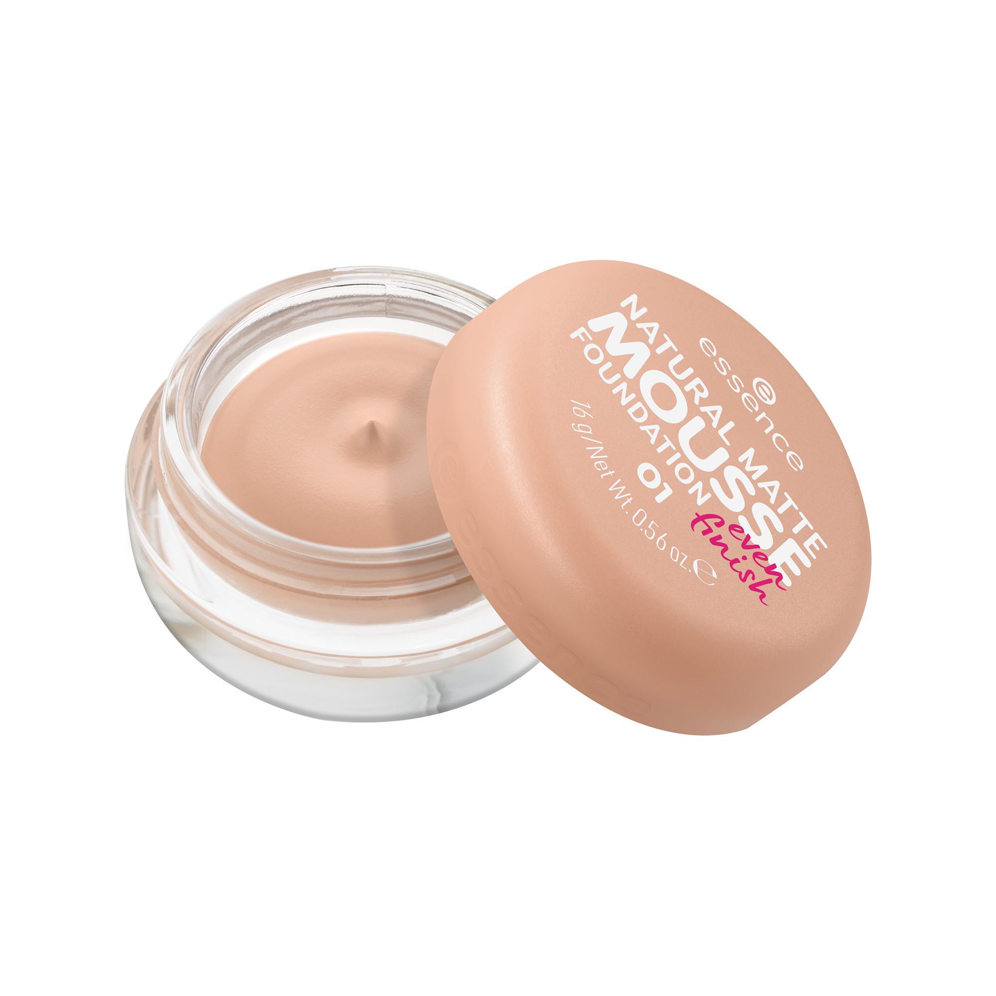 essence essence NATURAL MATTE MOUSSE FOUNDATION 02 Natural Matte Mousse Foundation