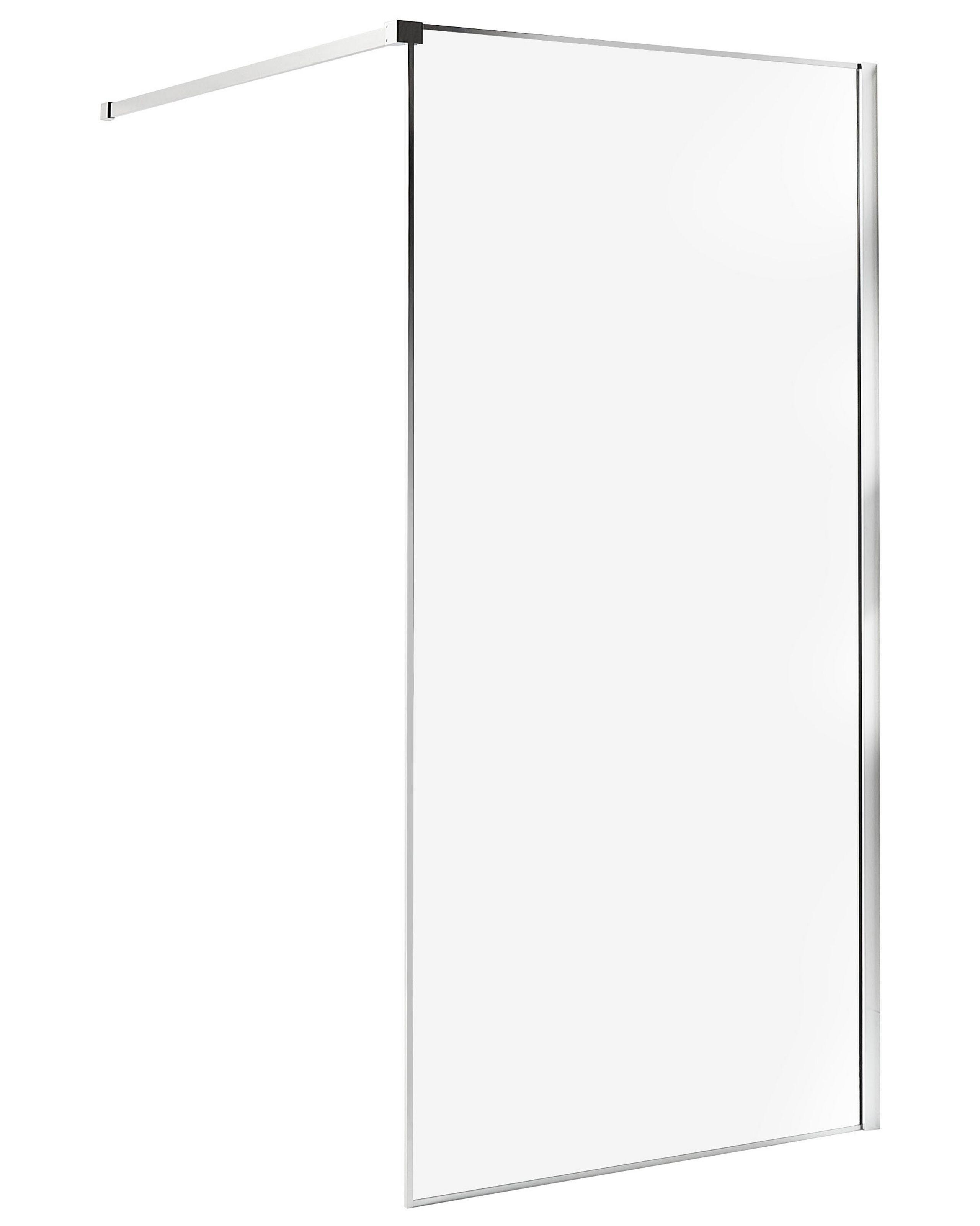 Beliani Duschwand aus Sicherheitsglas Modern WASPAM