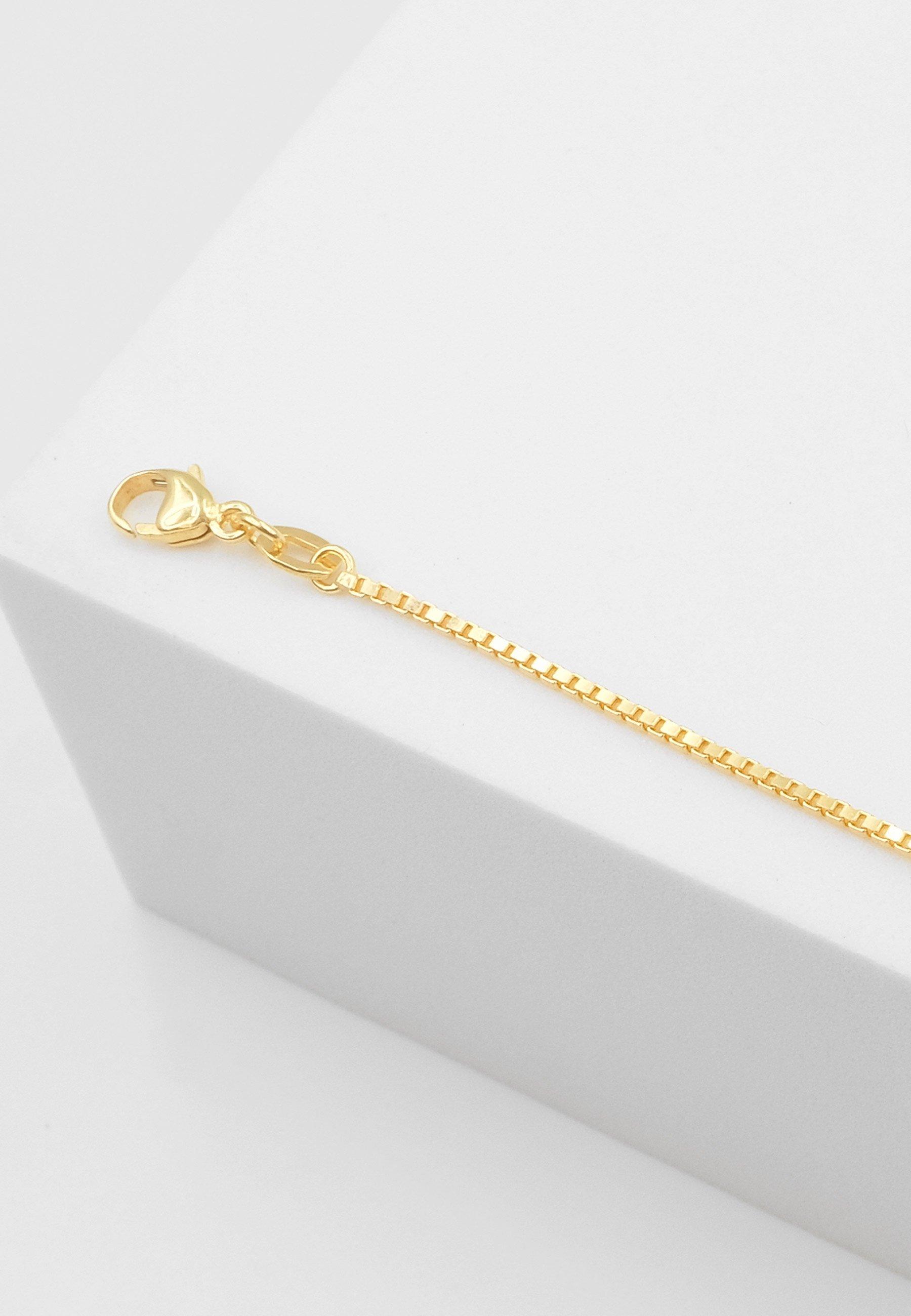 MUAU Schmuck ID-Bracelet Venezianer Gelbgold 750 Katze, 1.1mm, 14cm