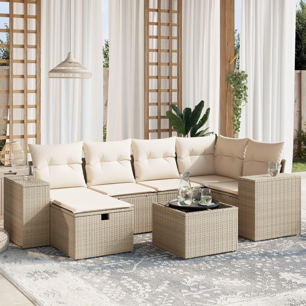 VidaXL Garten sofagarnitur poly-rattan