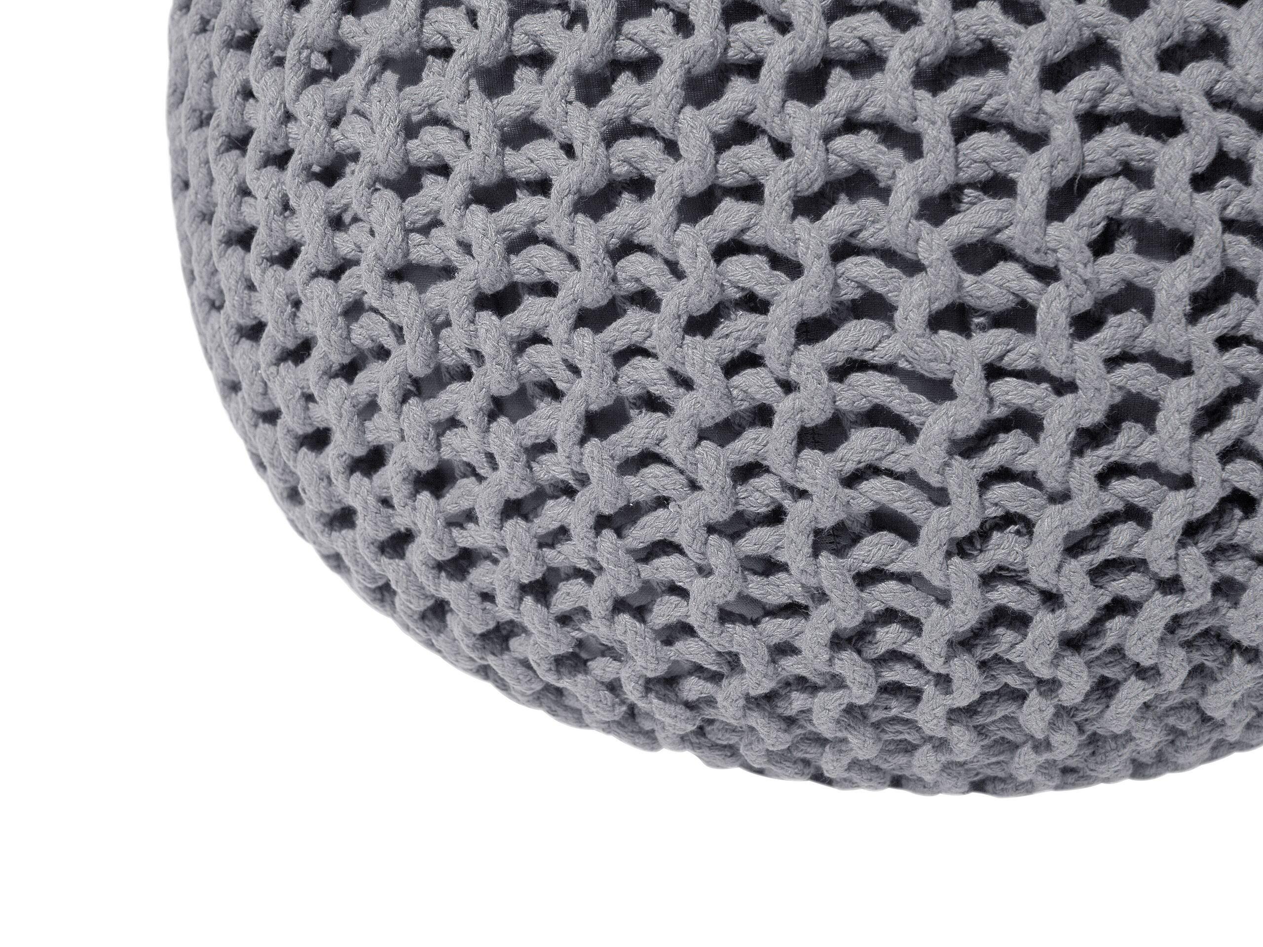 Beliani Pouf aus Baumwolle Boho CONRAD