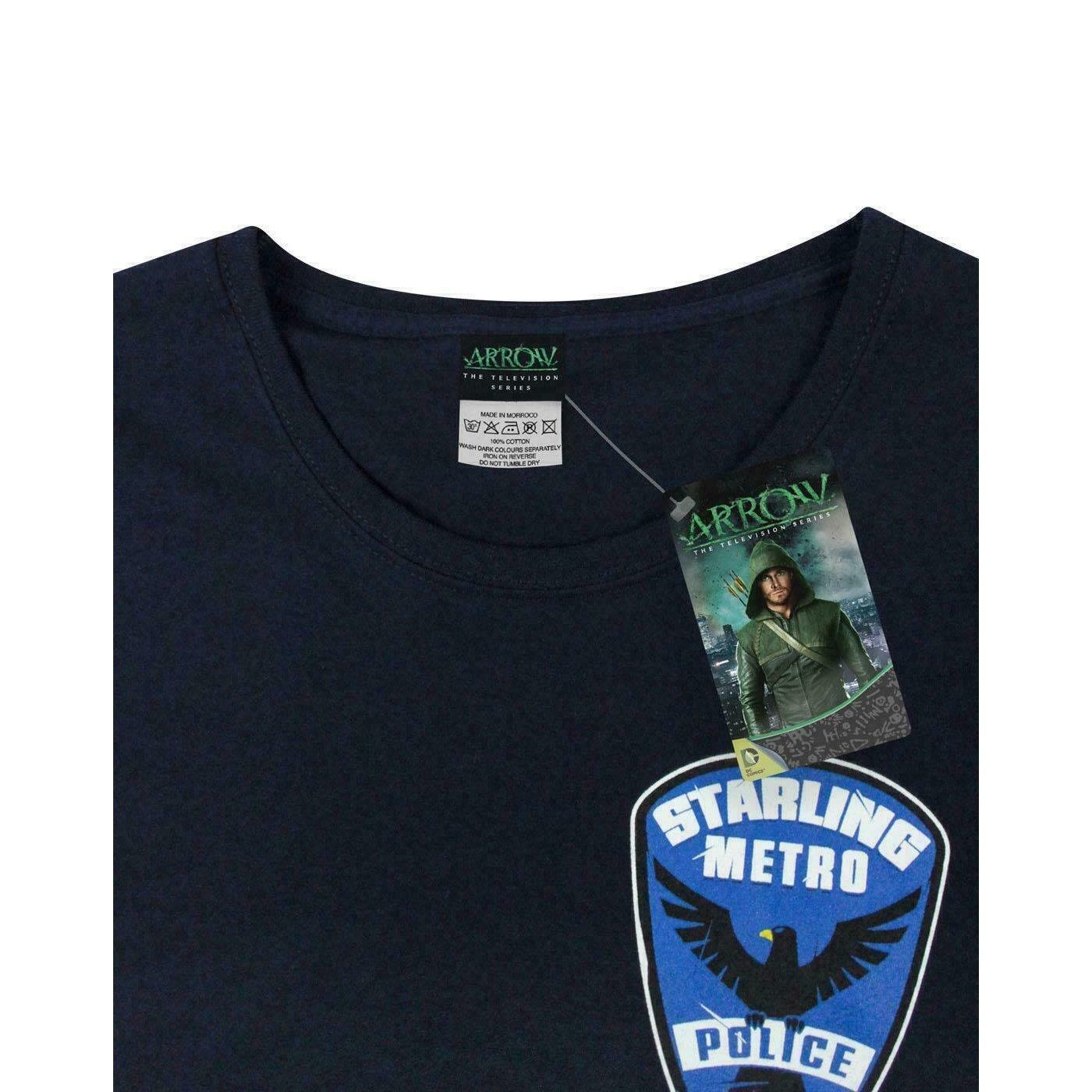ARROW Starling City Metro Police Design T-Shirt