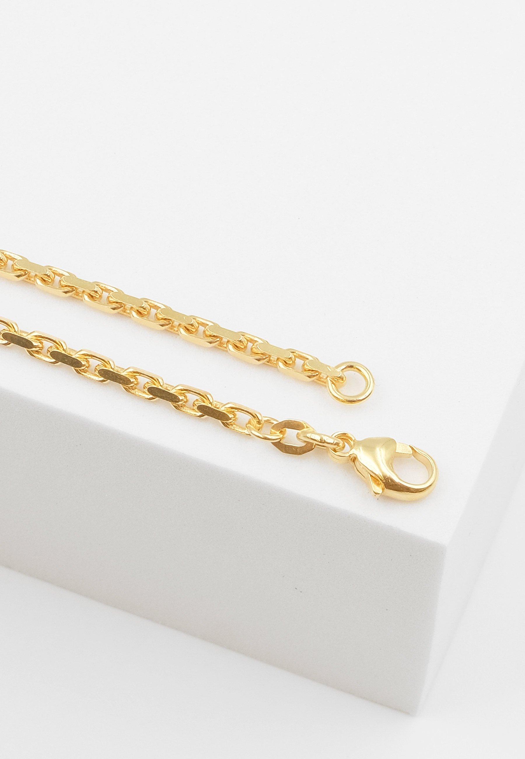 MUAU Schmuck Collier Anker Gelbgold 750, 2.6mm, 50cm
