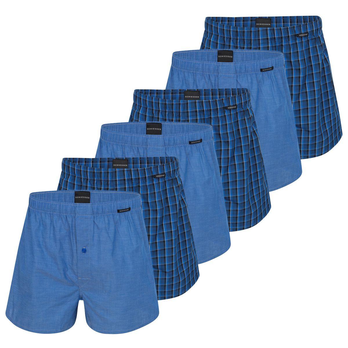 Schiesser 6er Pack Web - Boxershorts